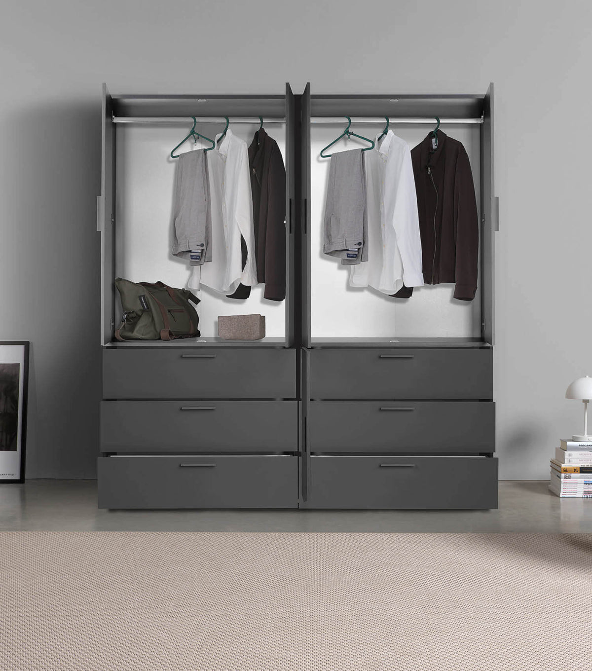 Kleiderschrank Garderobenschrank Schlafzimmerschrank Flurschrank