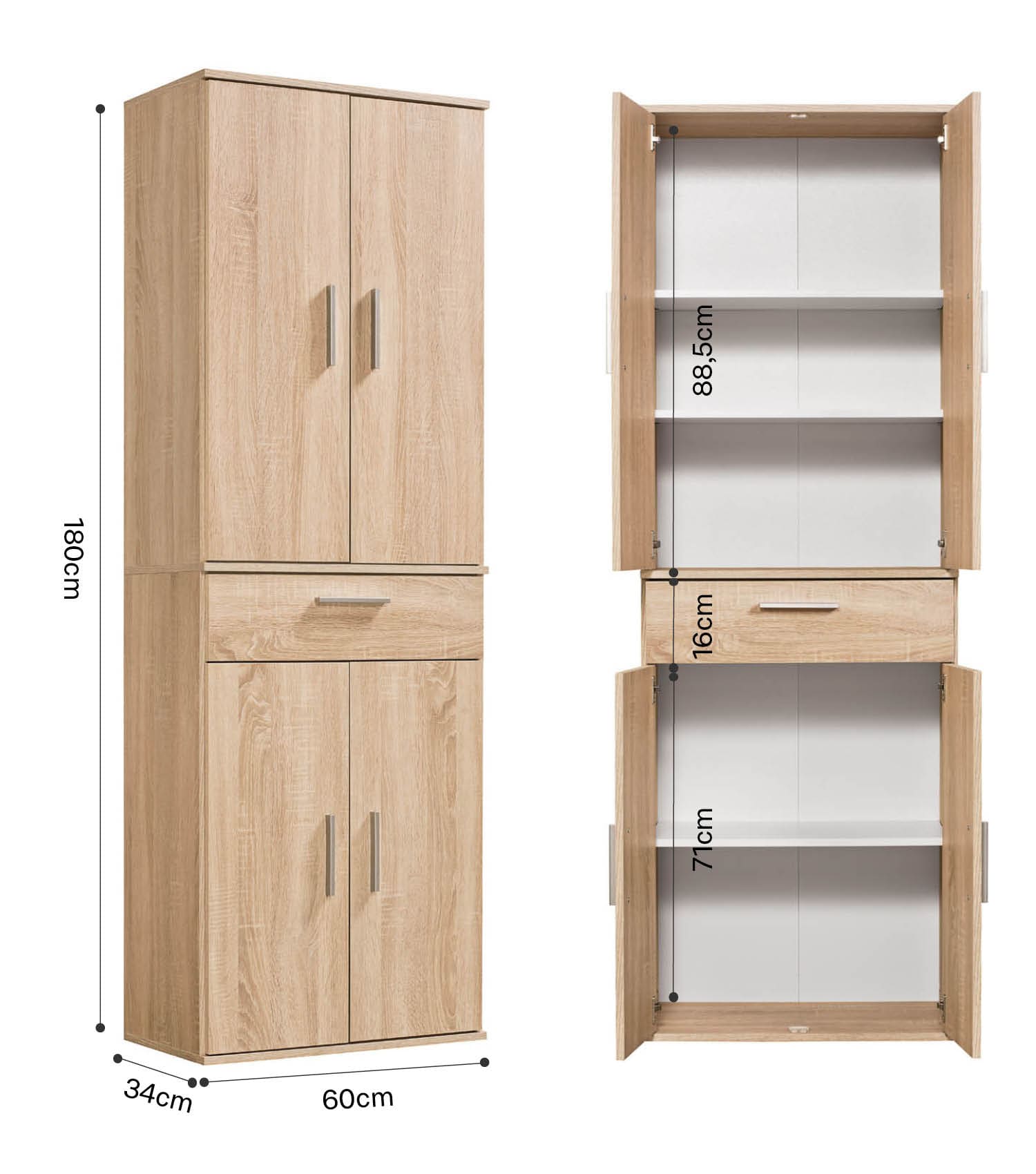 Mehrzweckschrank + Schubladen 'Der Praktische' Aktenschrank Schuhschrank