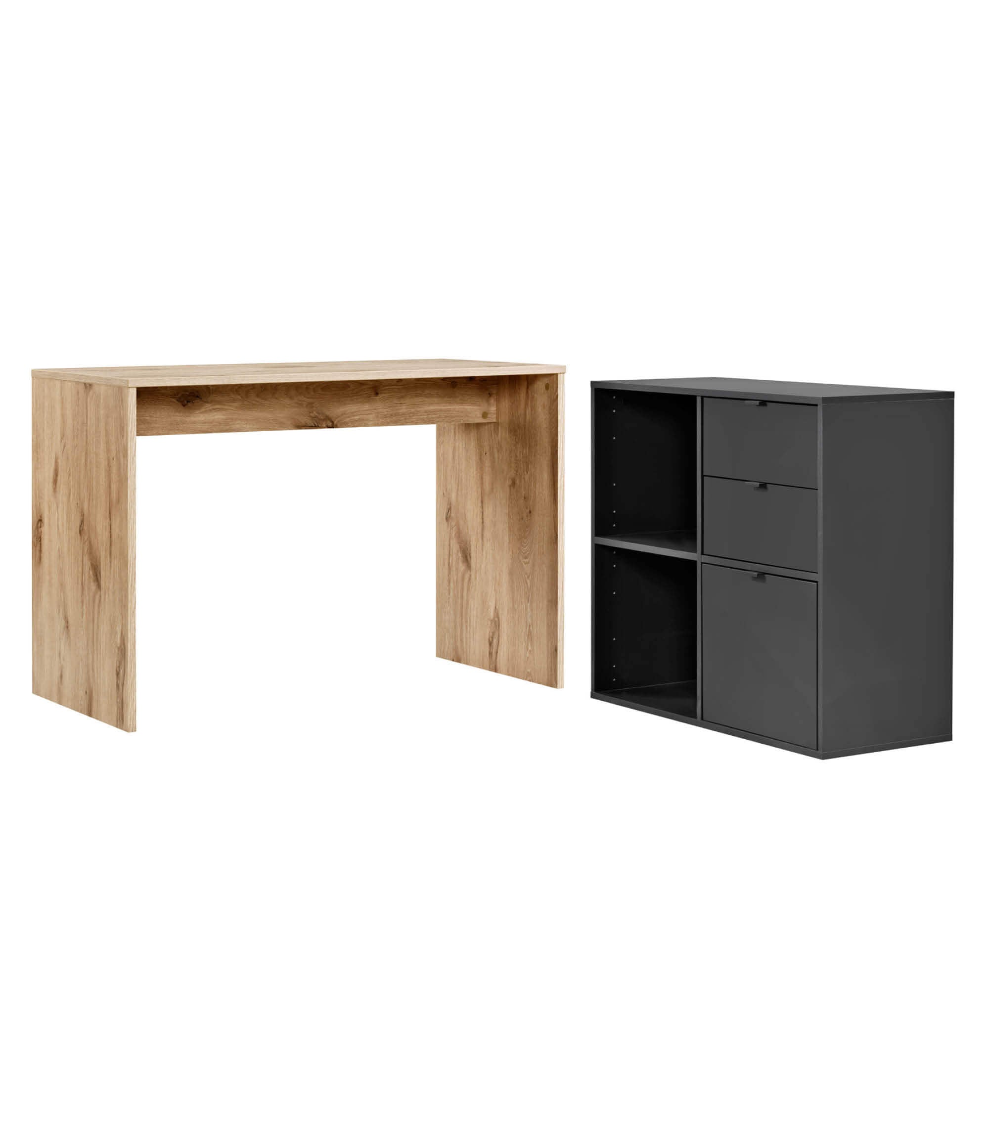 Bureau d'angle en bois - espace de travail compact pour enfant ou bureau
