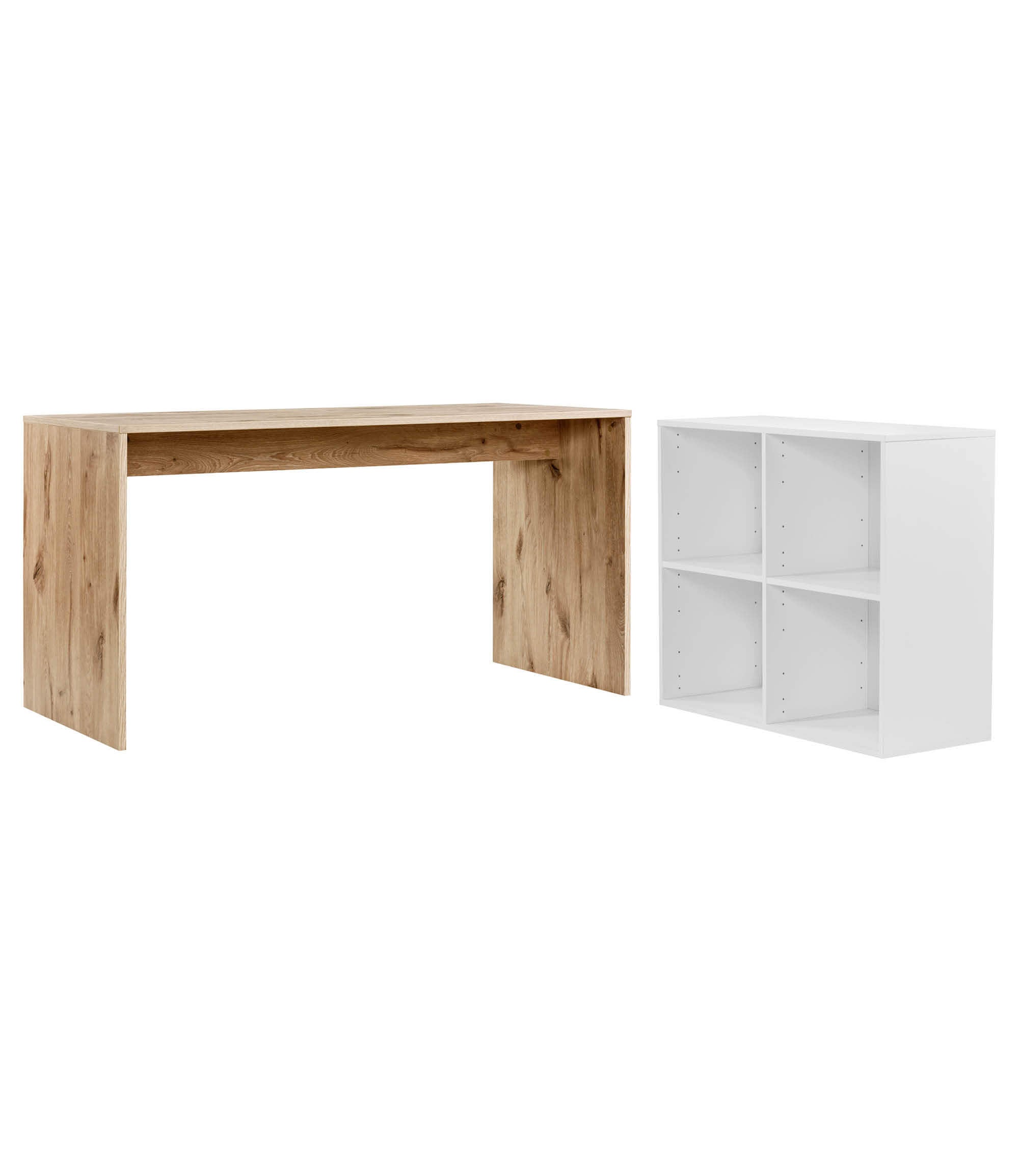 Bureau d'angle avec plateau de travail, table informatique pour enfant