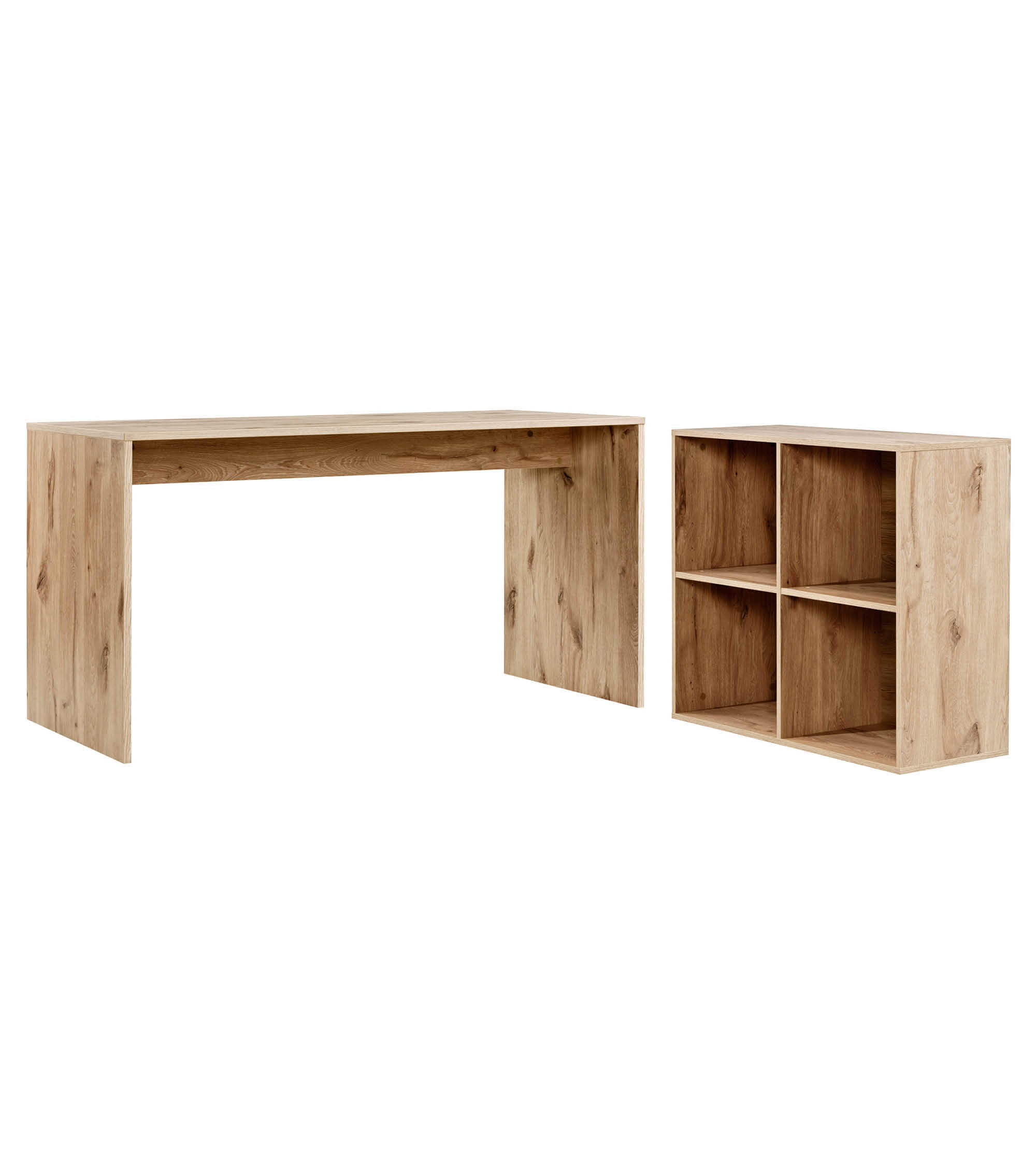 Bureau d'angle avec plateau de travail, idéal pour ordinateur et enfants