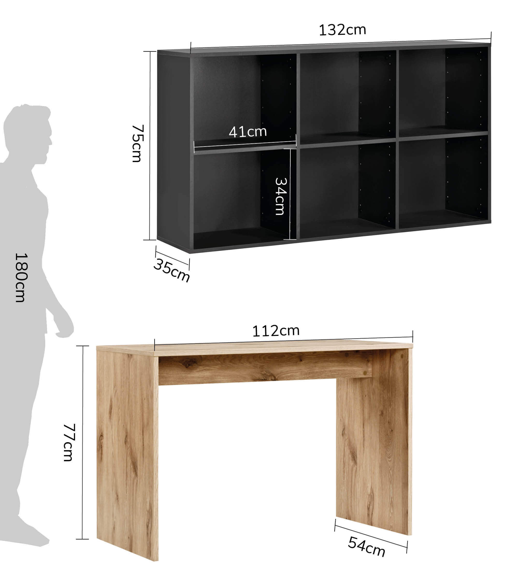 Bureau d'angle en bois avec plateau pour ordinateur