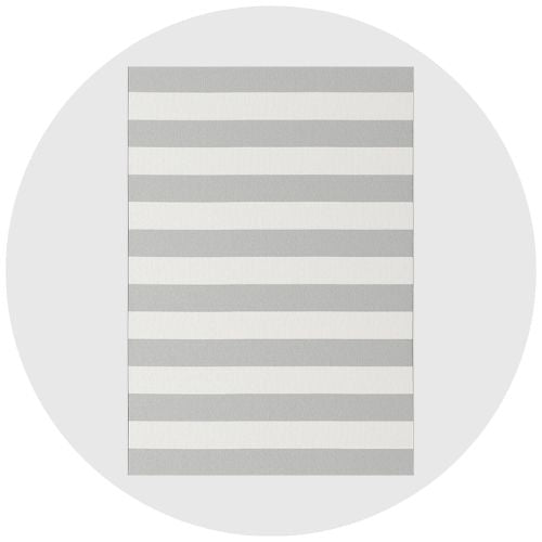Tapis d'extérieur rayé pour balcon et terrasse