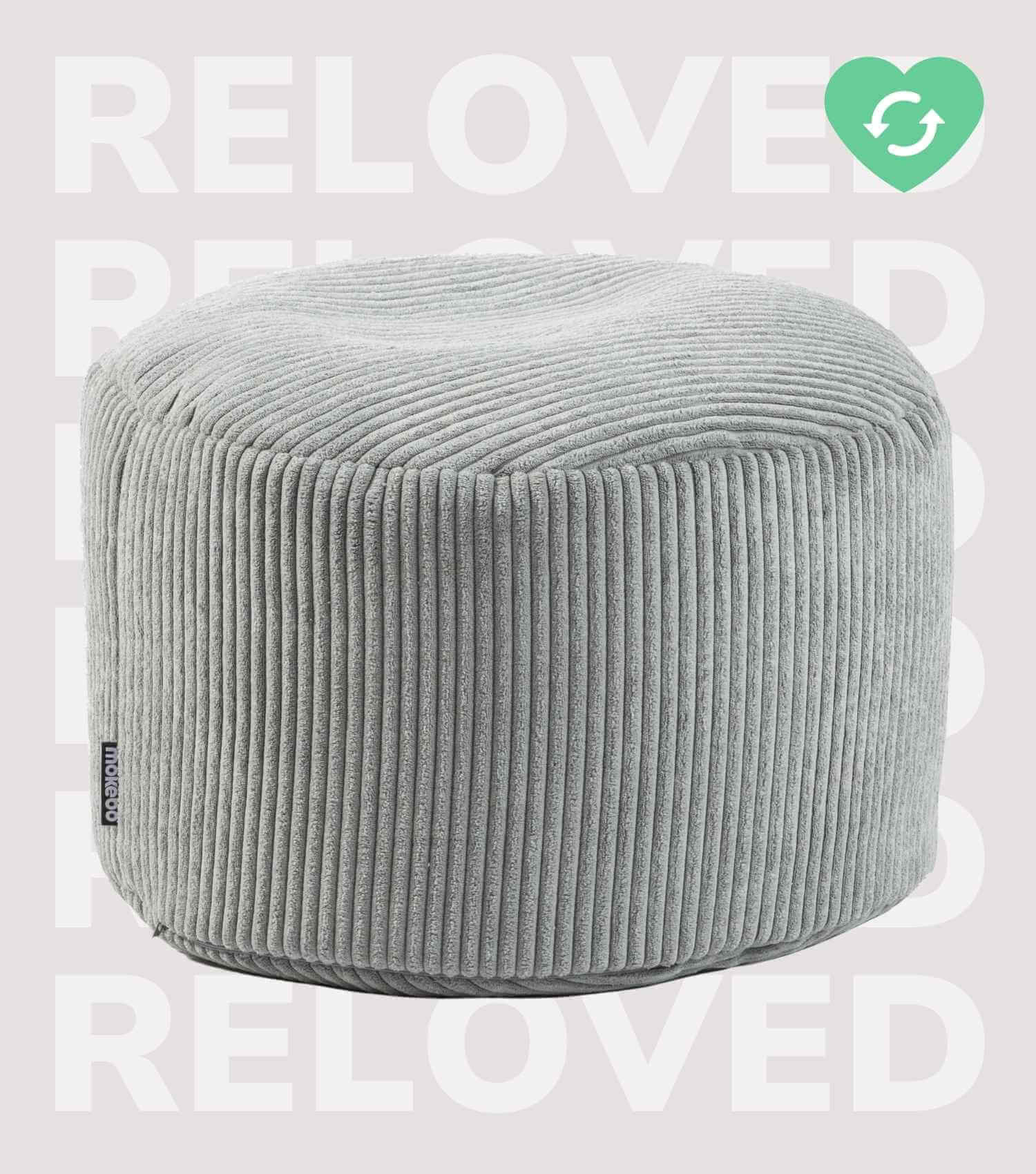 Pouf gris, tabouret de rangement, repose-pieds, table d'appoint#sku_PF4mini-Poso-003grau_C#sku_PF4ind-Poso-003grau_C