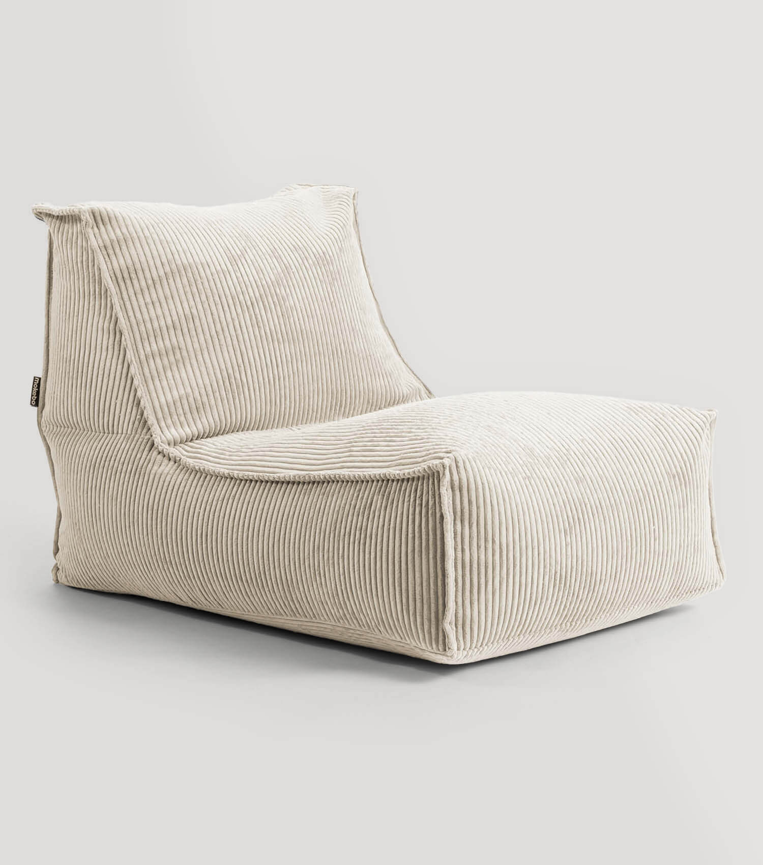 Pouf géant XXL + repose-pieds pour enfants et adultes avec remplissage 'Der Gelassene'