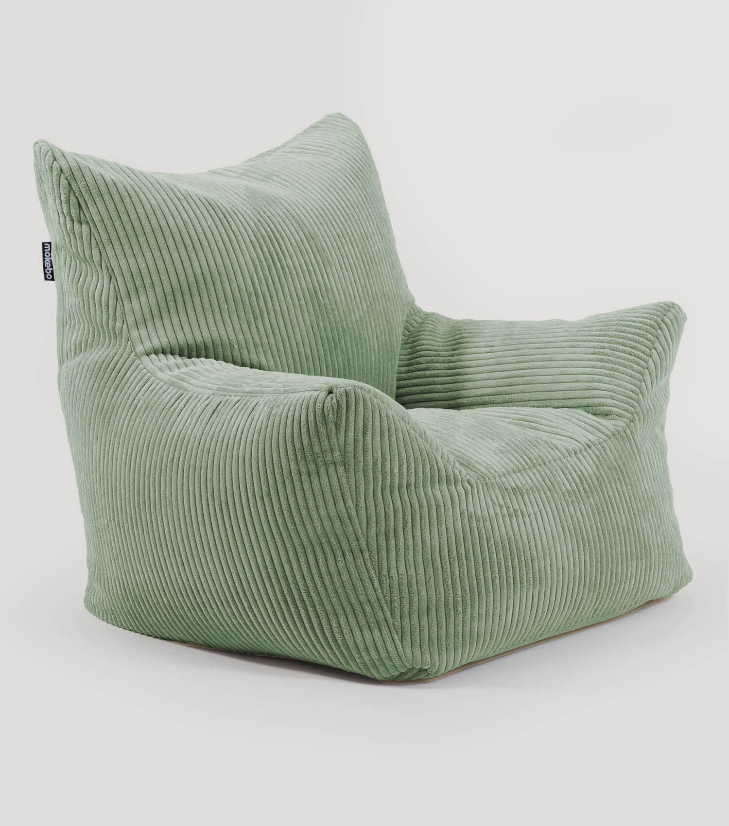 Fauteuil poire enfant en velours côtelé, coussin de sol pour enfant, pouf de lecture