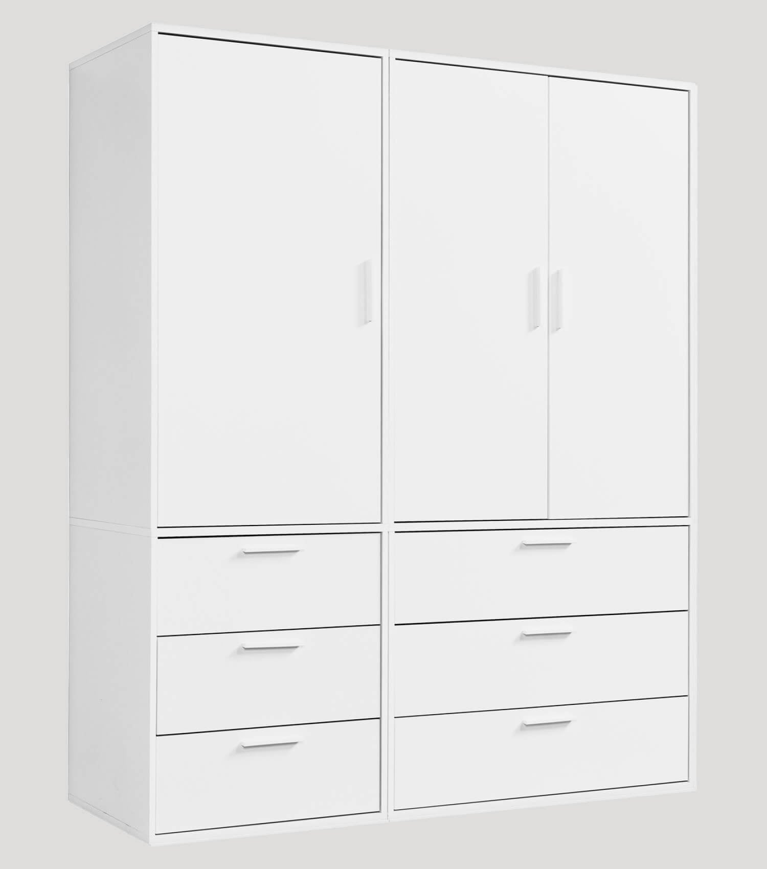 Armoire de rangement en bois - Kleiderschrank Garderobenschrank Schlafzimmerschrank Flurschrank