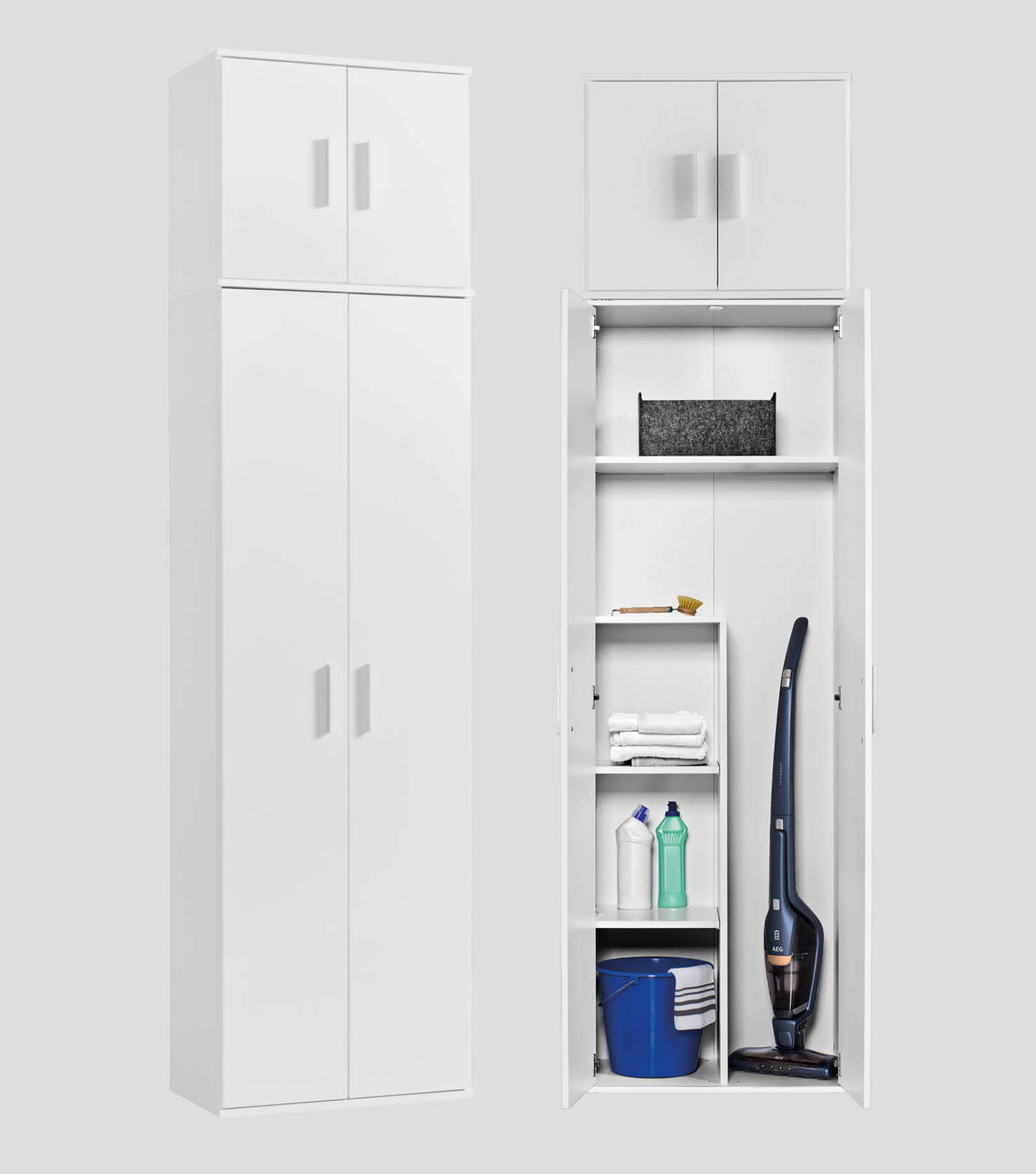 Armoire polyvalente haute pour chaussures et rangement entrée