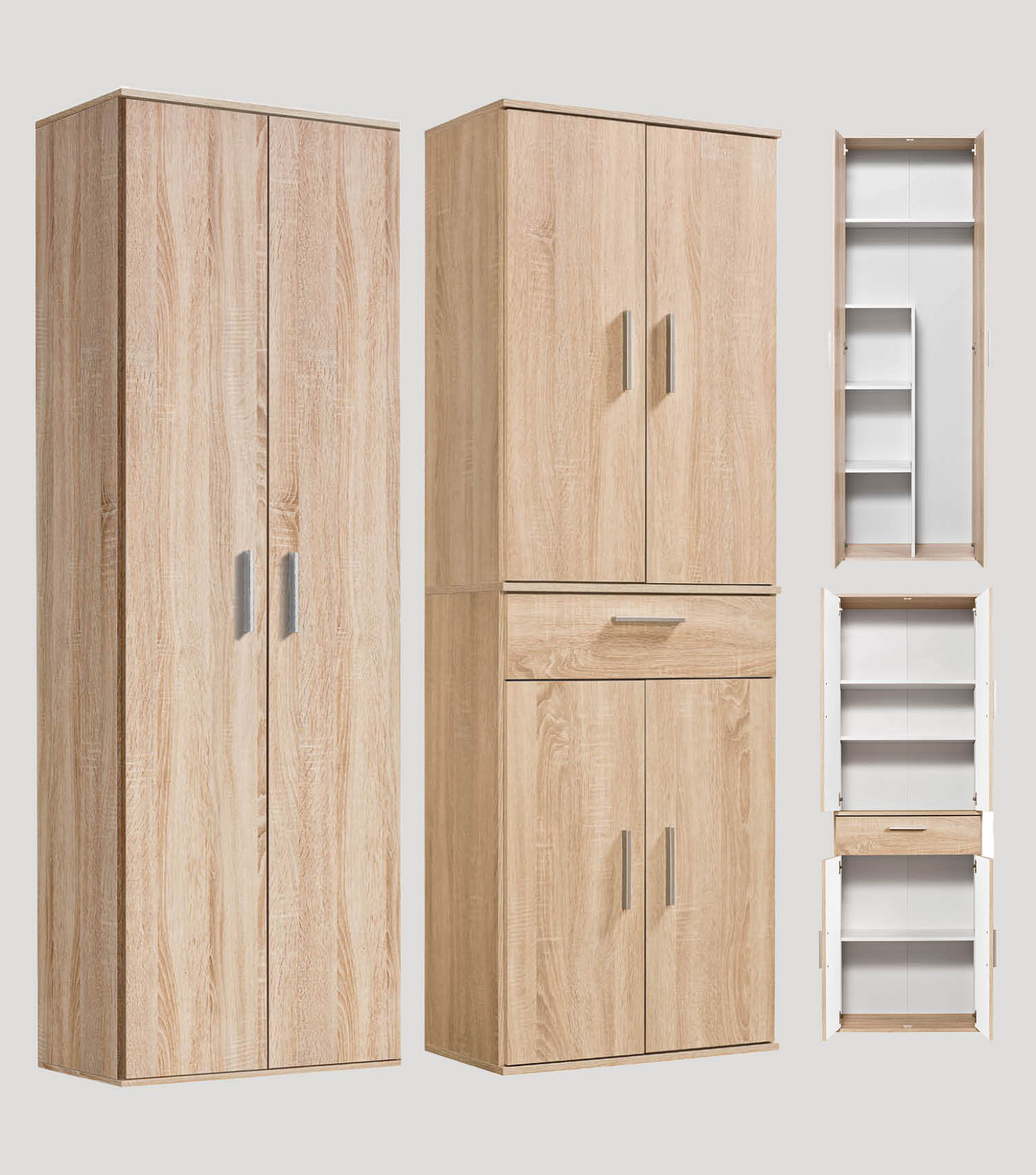 Ensemble d'armoires polyvalentes, mur d'armoires, armoires de bureau, armoires polyvalentes#sku_MS1.3bs+4.1ms-se-set