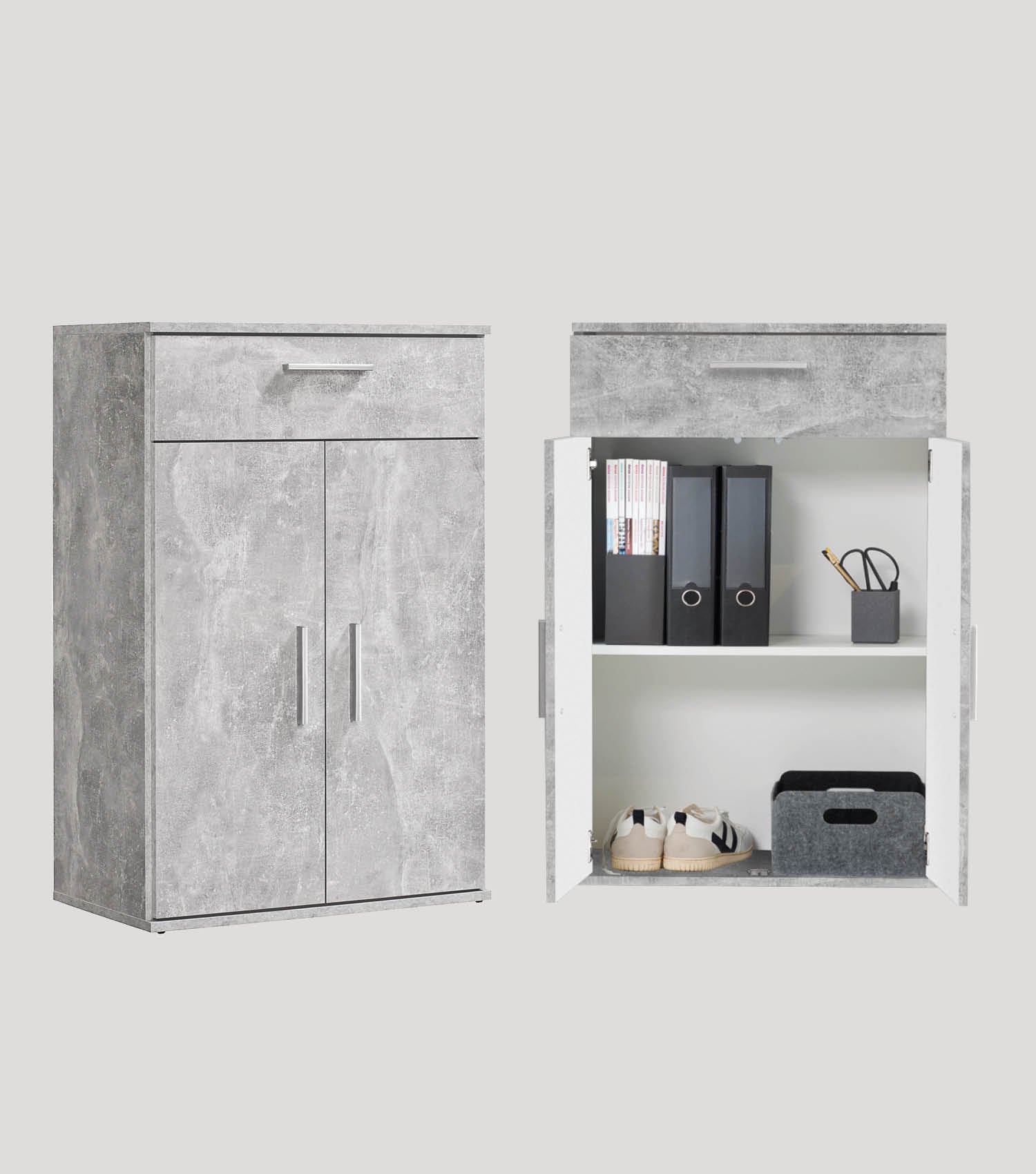 Armoire multifonction + tiroirs 'Der Praktische' classeur vestiaire à chaussures