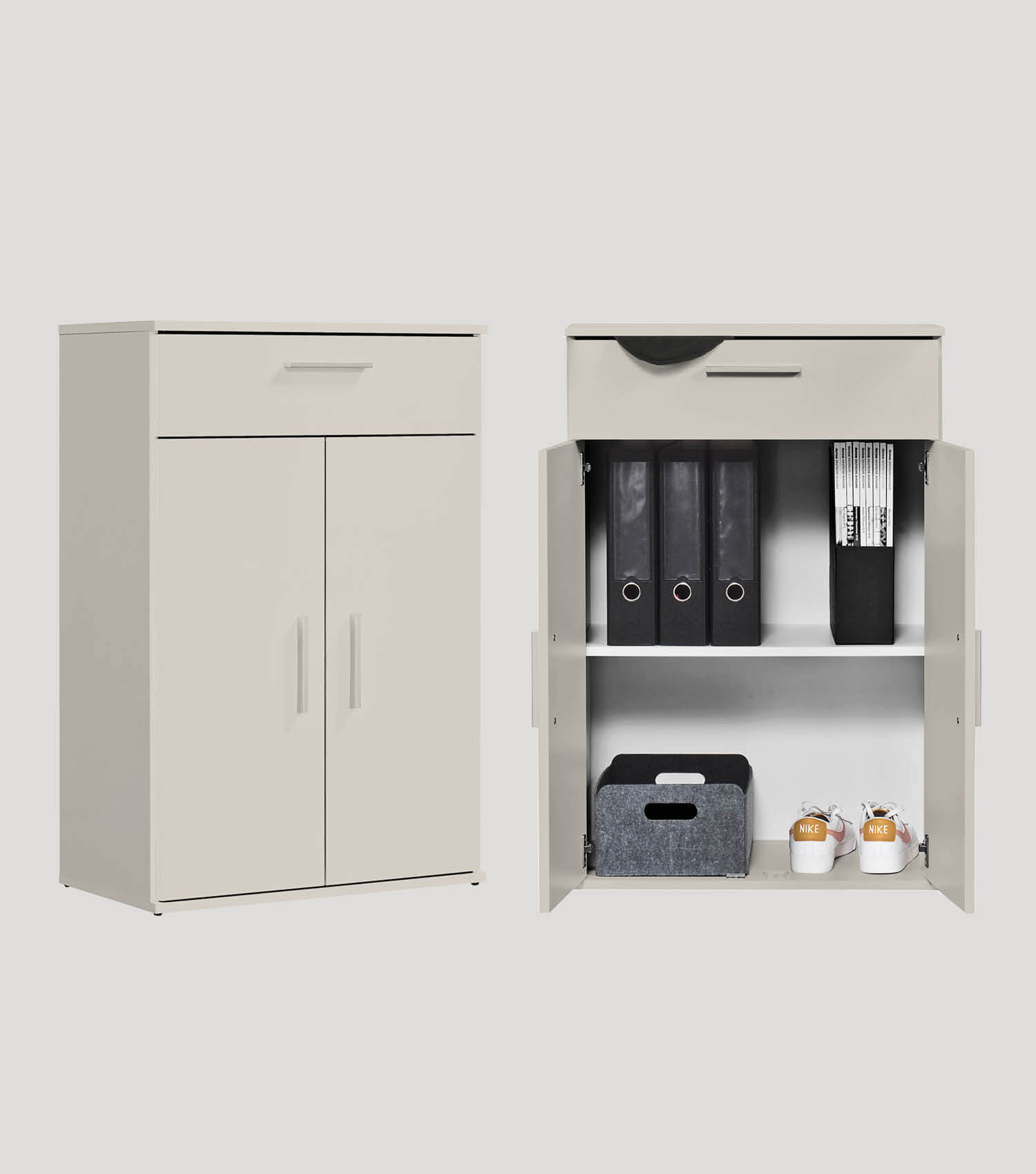 Armoire multifonctionnelle + tiroirs 'Der Praktische' meuble de rangement chaussures
