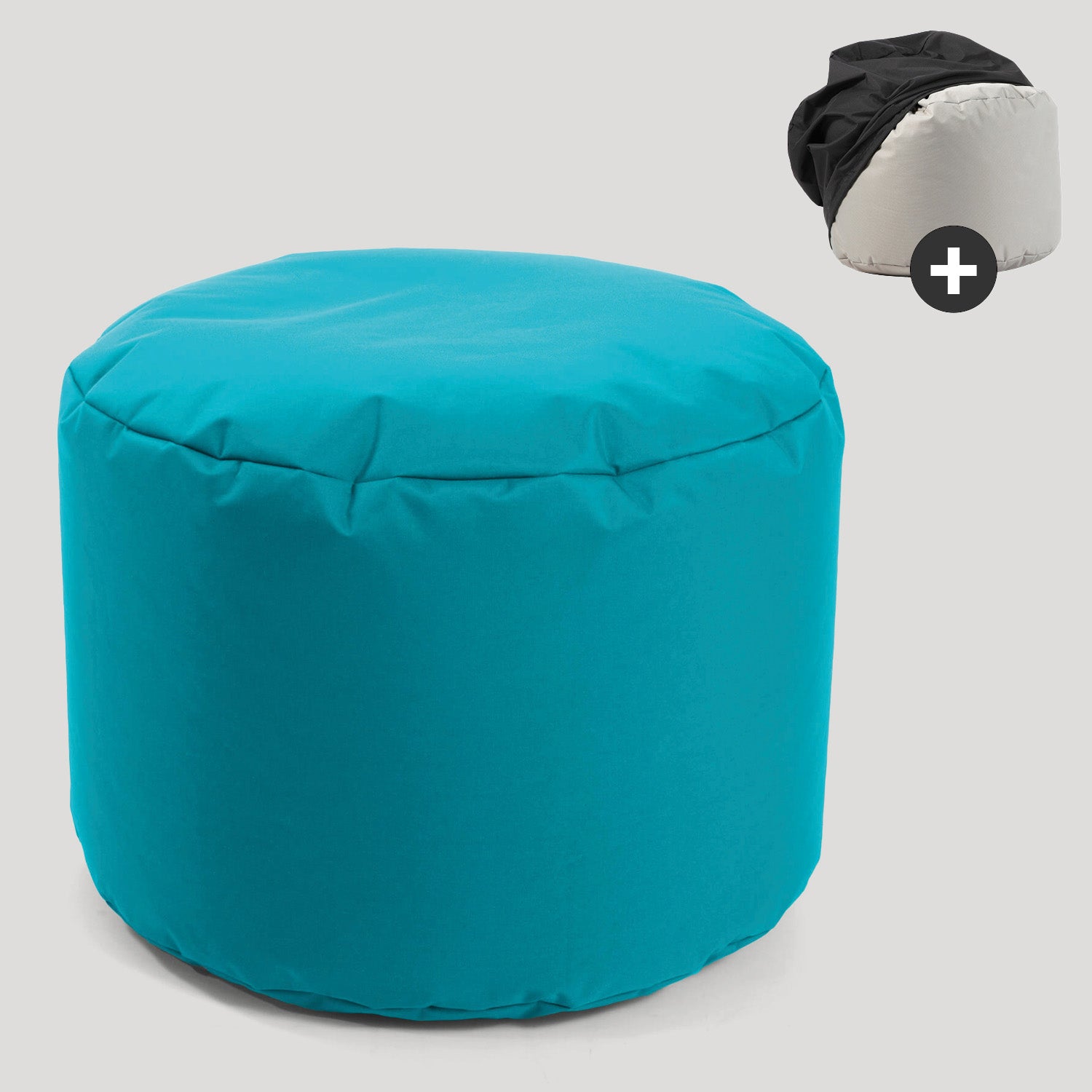 Pouf d'extérieur repose-pieds coussin de sol rond 'Der Ruhepouf' repose-pieds