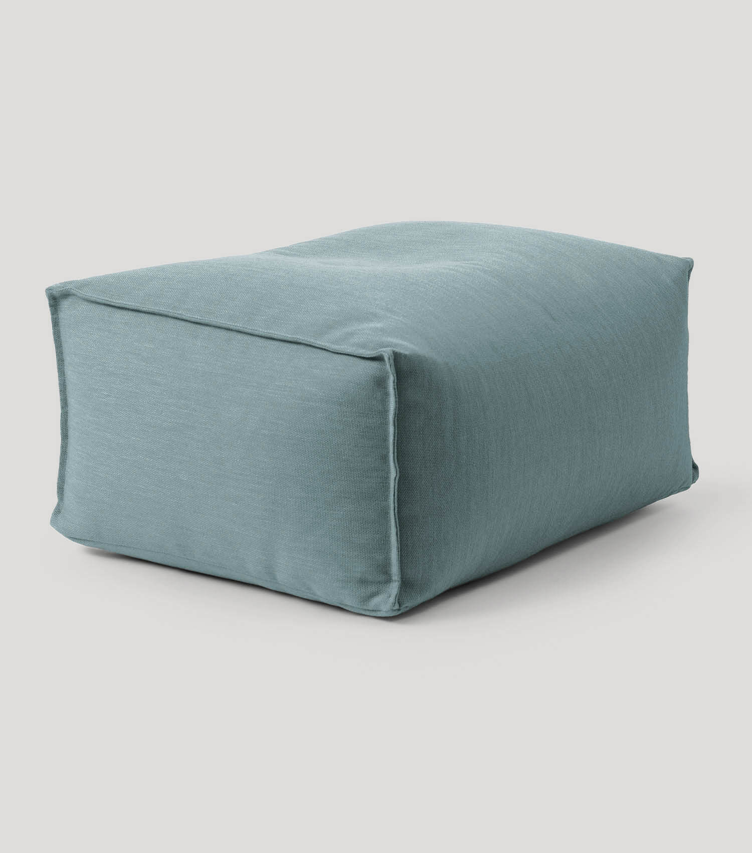 Pouf extérieur repose-pieds assise carrée 'Der Ruhepouf' tabouret bas carré#sku_PF2Talea-025hbla