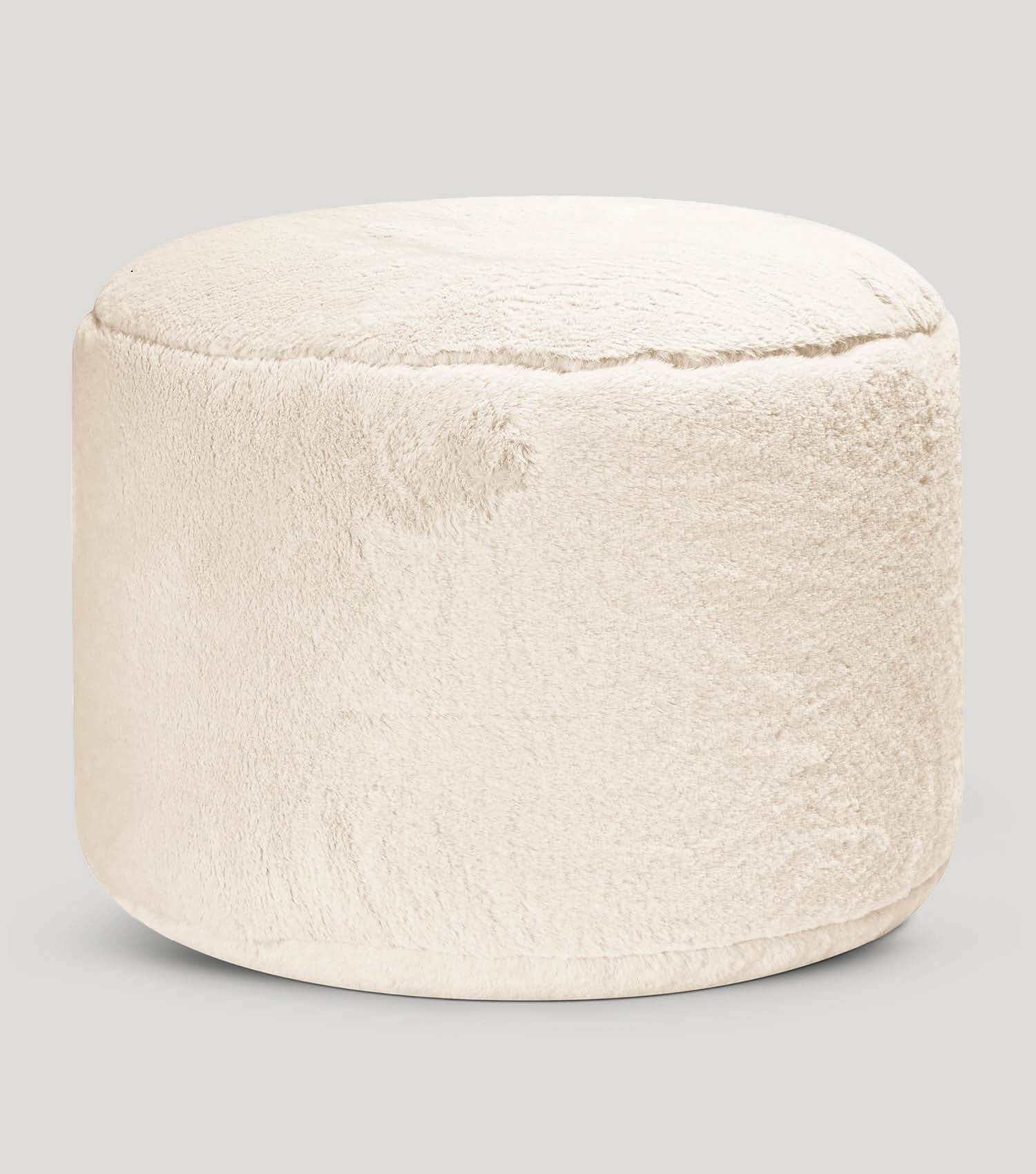 Pouf repose-pieds cube rembourré naturel
