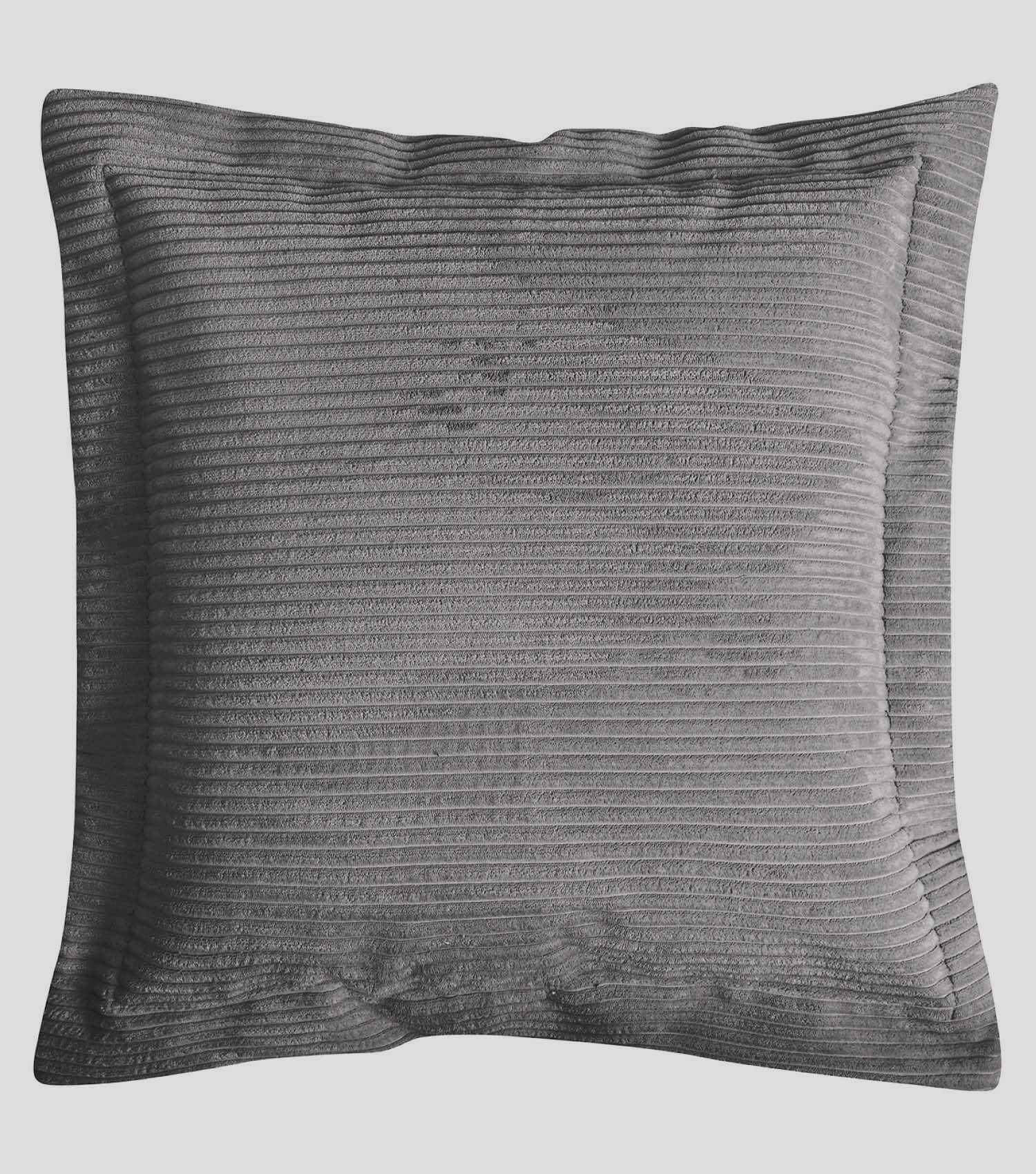 Coussin de canapé décoratif en velours côtelé, couleur anthracite#sku_PI9Poso-007ant