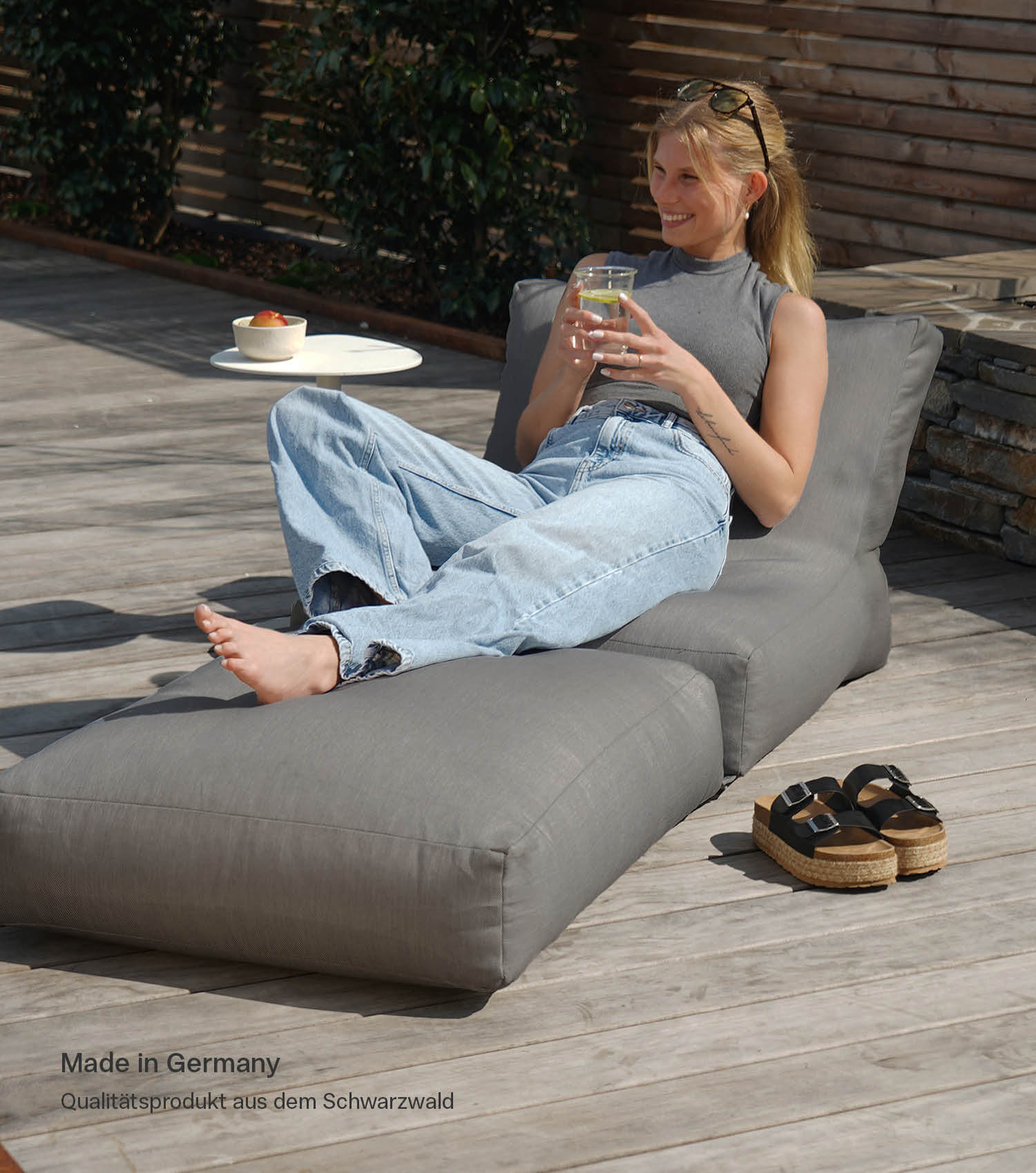 Pouf de sol géant, relax bean bag, coussin de relaxation