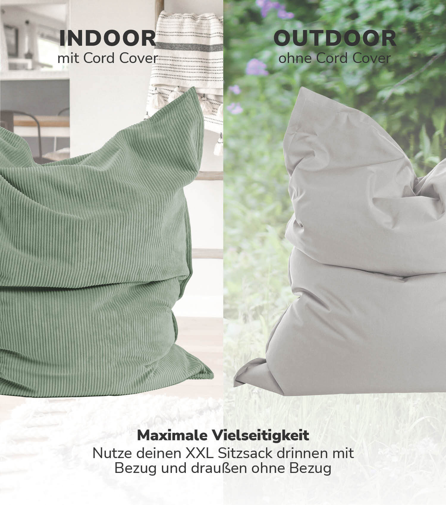 Cord Bezug Sitzsackcover Sitzsack Hülle Bean Bag Cover Sitzkissen#sku_CV1_BB5.2Poso-094sal