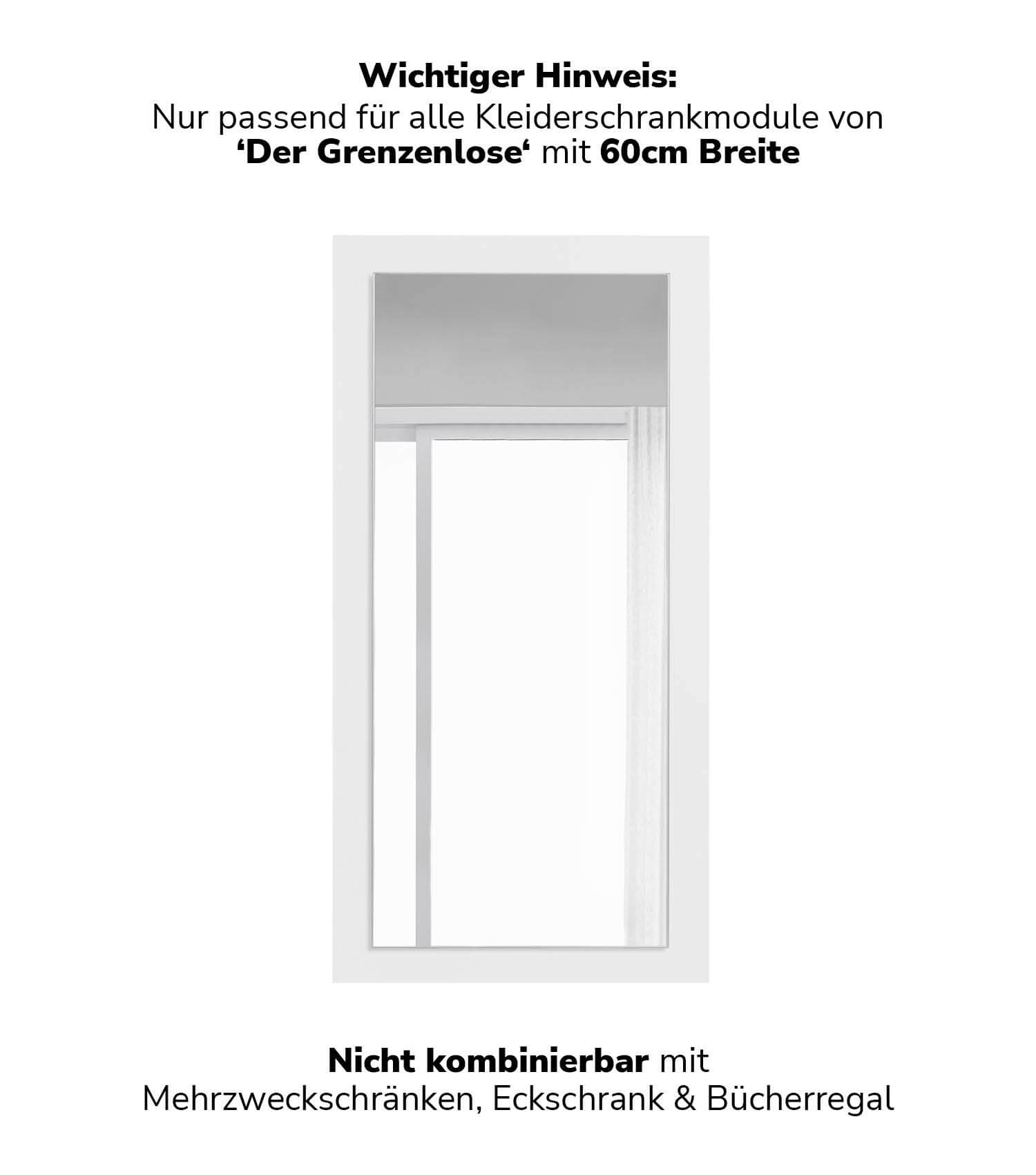 Armoire avec porte miroir, porte de placard avec miroir, armoire miroir#sku_KSM1.60-alpw