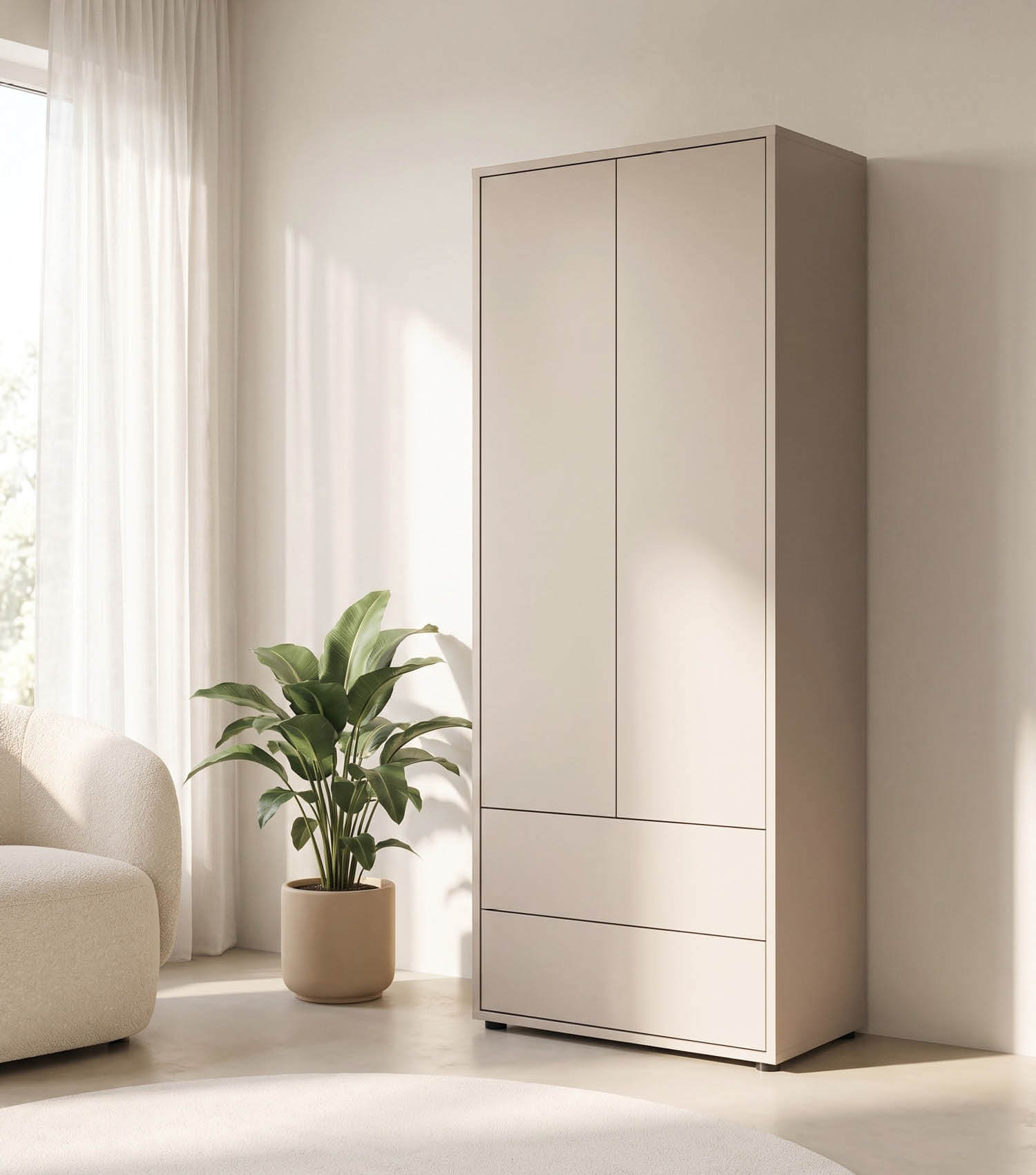 Hochschrank Highboard Wohnzimmer Möbel Schrank Wohnzimmer Vorratsschrank Schrank Mehrzweckschrank