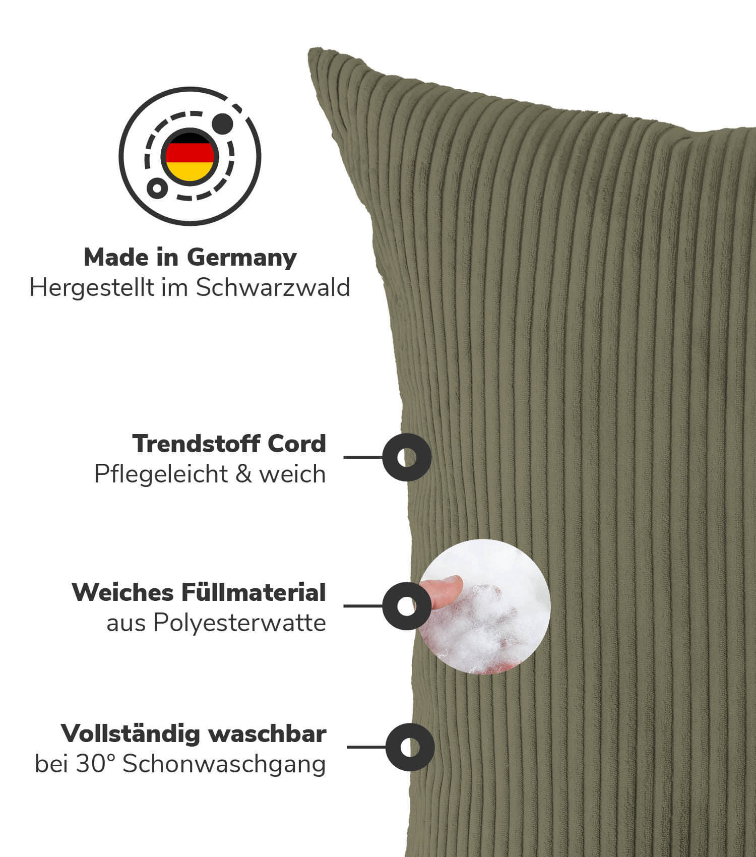 Coussin géant XXL, coussin de dossier, coussin de canapé, coussin de repos