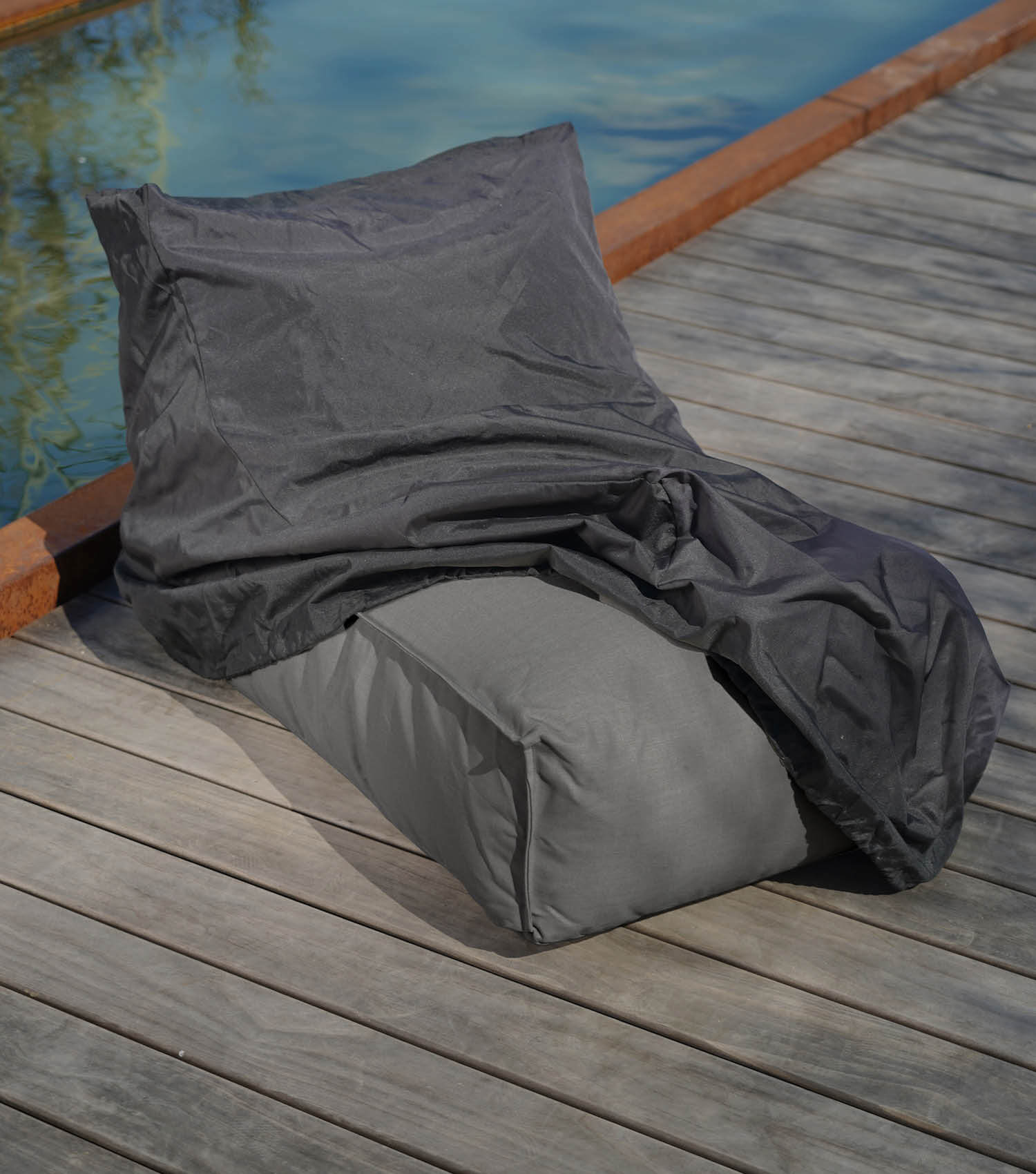 Pouf de sol repose-pieds bean bag méridienne sac de relaxation coussin de sol