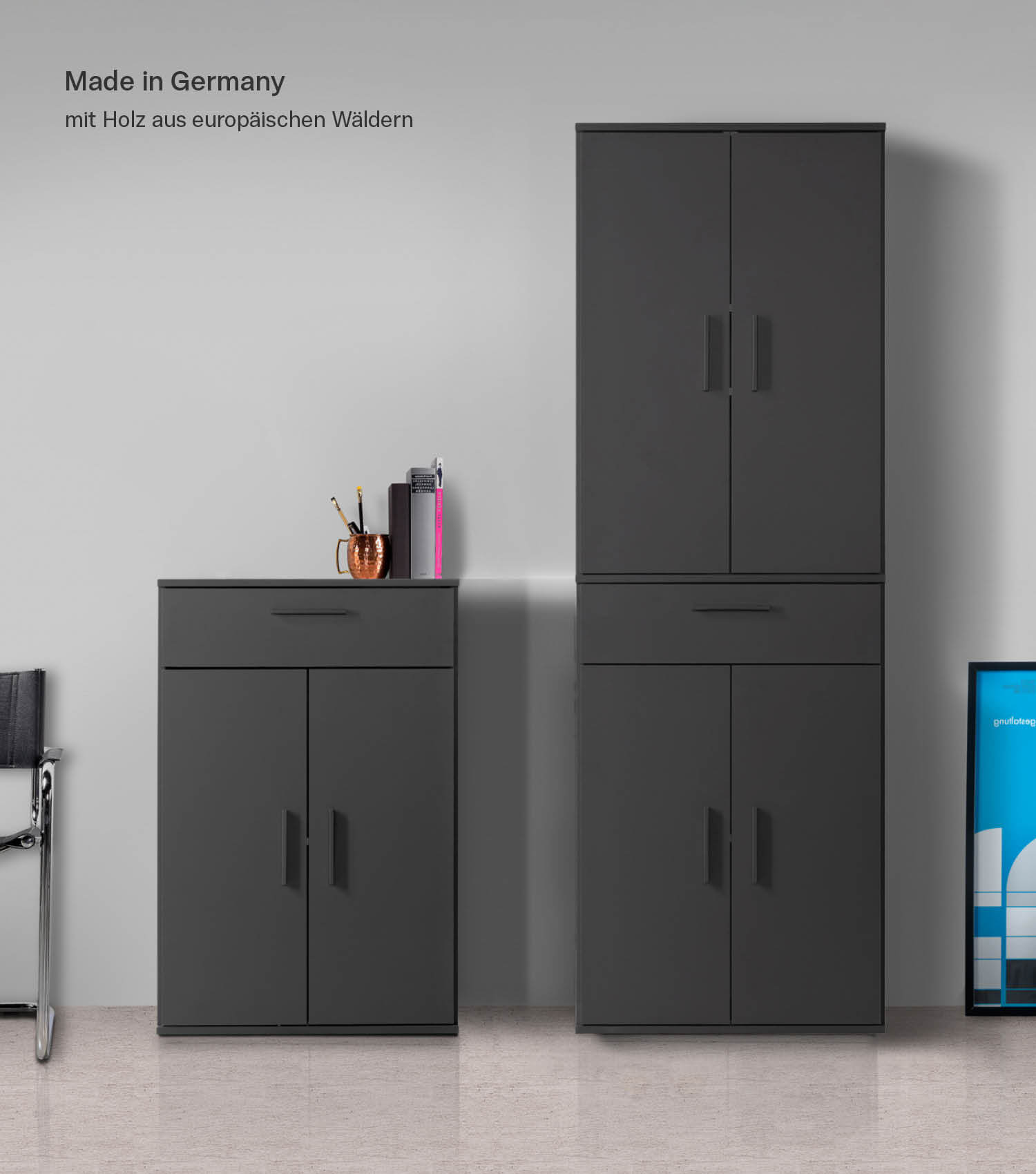 Armoire multifonction + tiroirs 'Der Praktische' armoire de classement armoire à chaussures