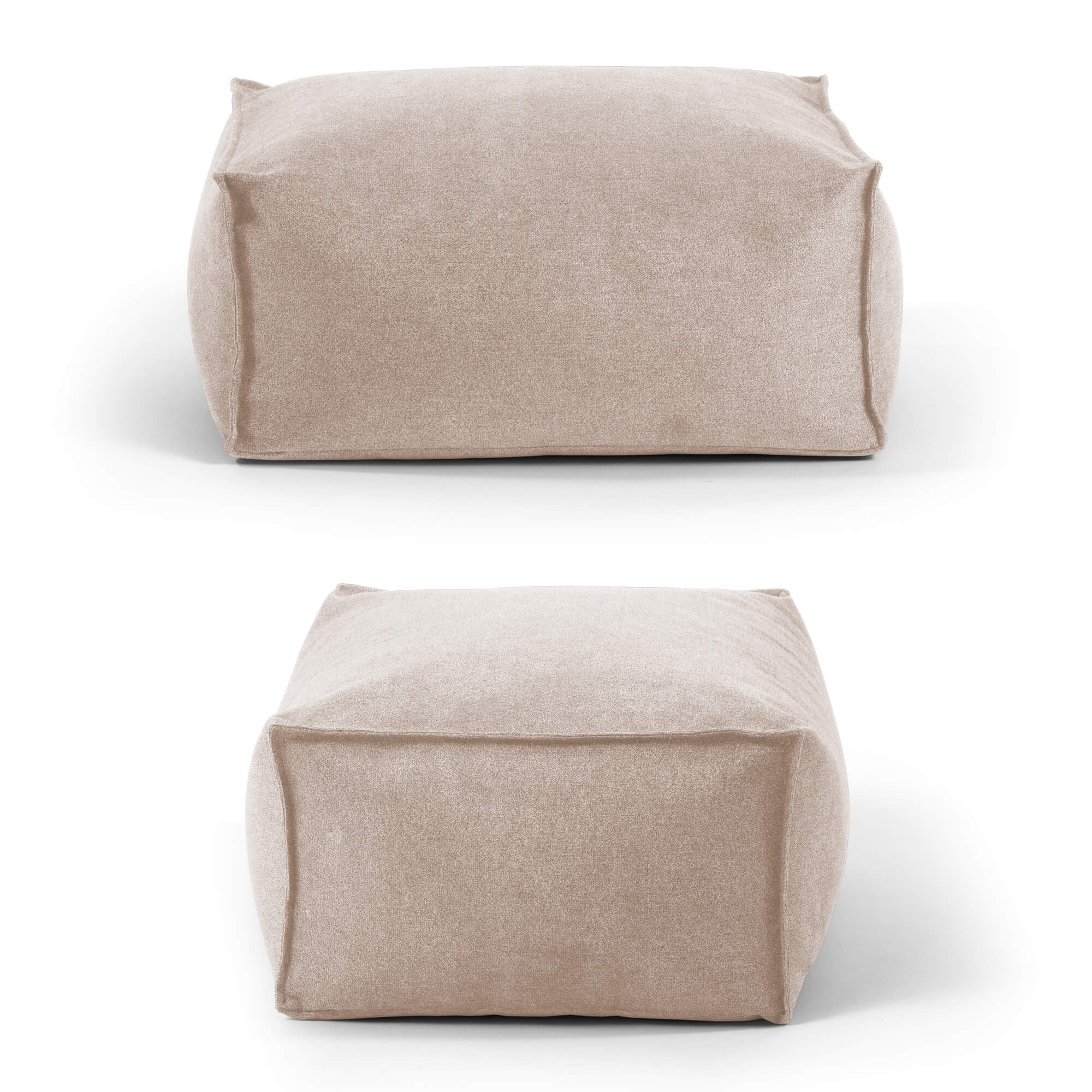 Pouf d'intérieur Hocker coussin de sol 'Der Ruhestifter' repose-pieds carré