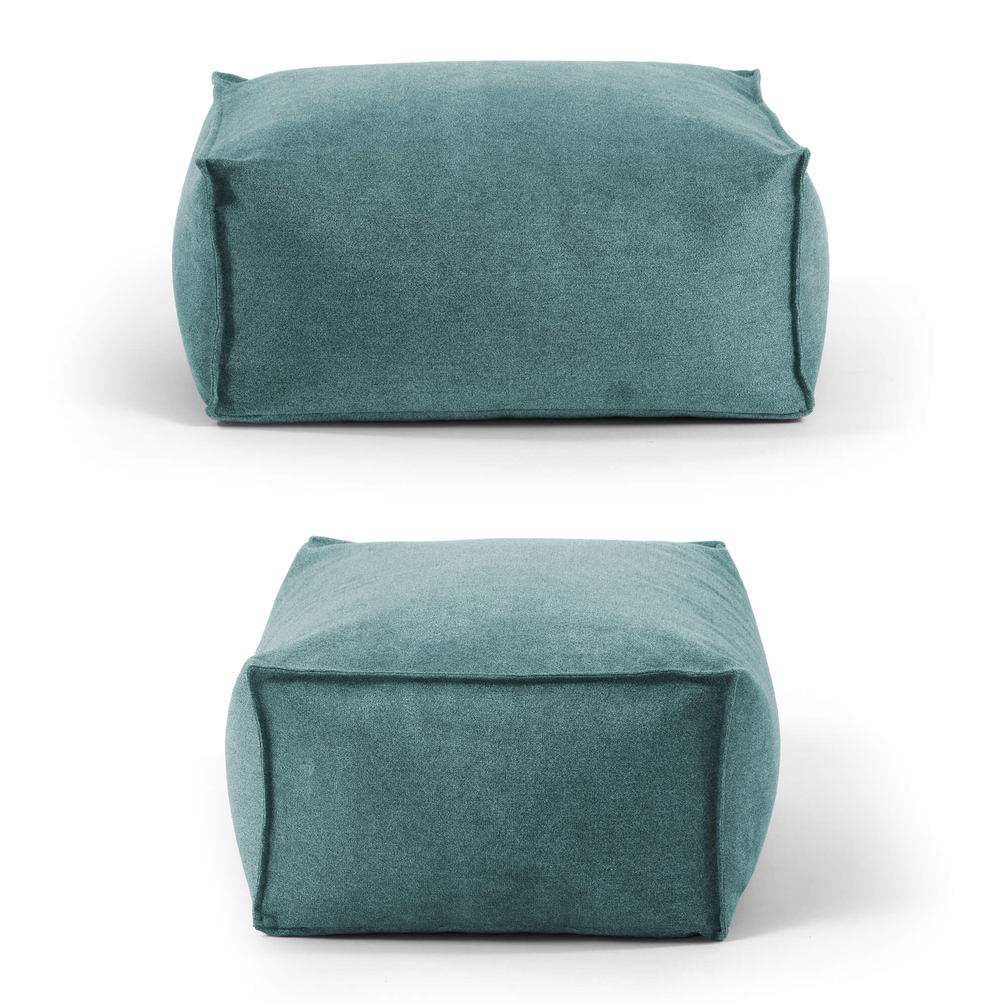 Pouf d'intérieur repose-pieds coussin de sol 'Der Ruhestifter' repose-pieds carré