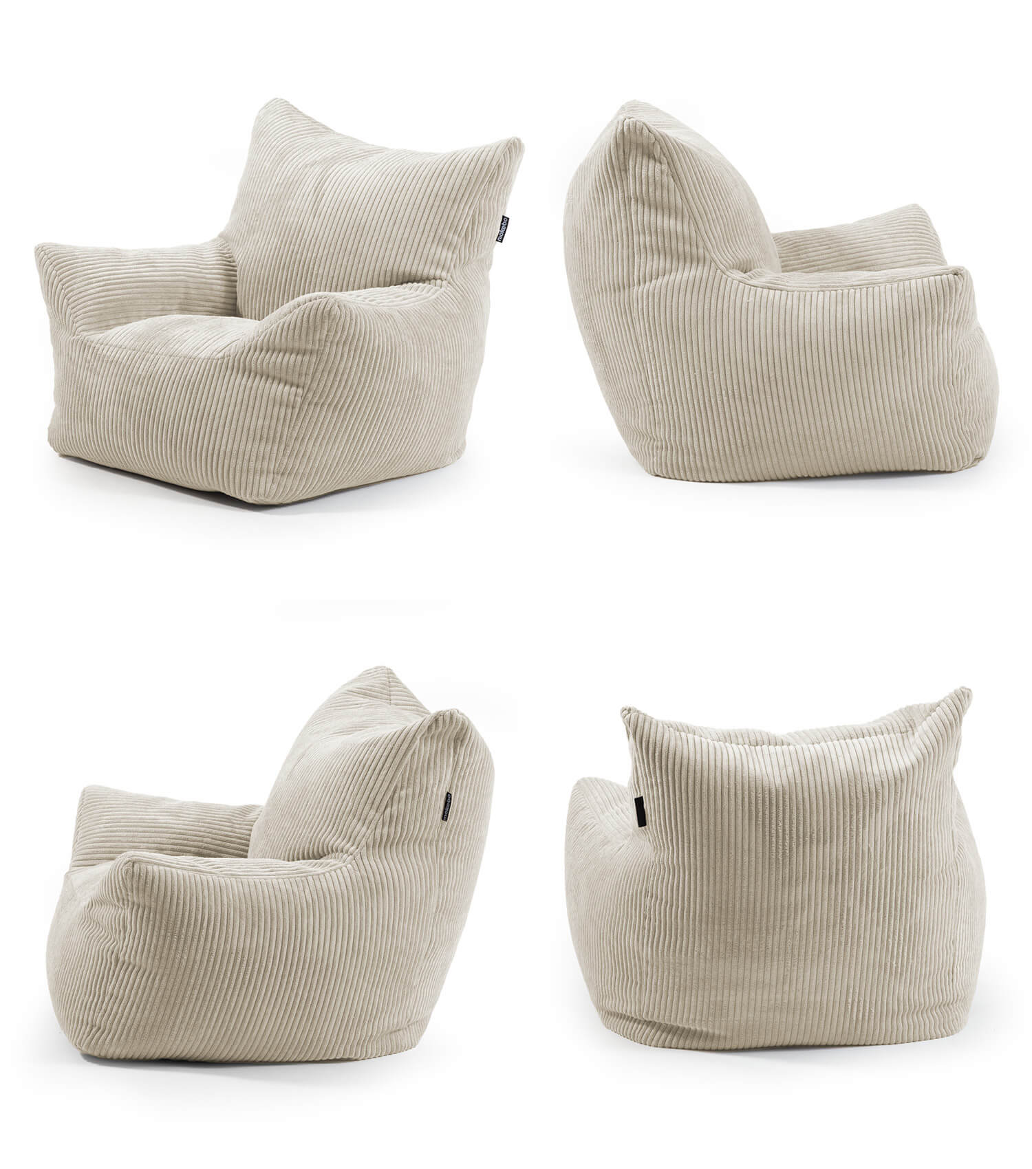 Pouf pour enfants en velours côtelé, fauteuil enfant, siège de lecture, coussin de sol, sac pouf enfant