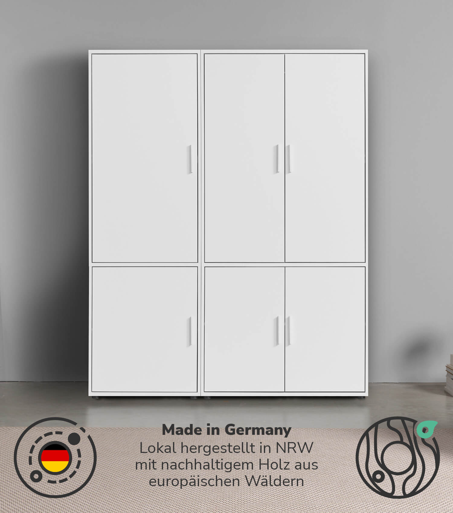 Armoire de chambre à coucher blanc