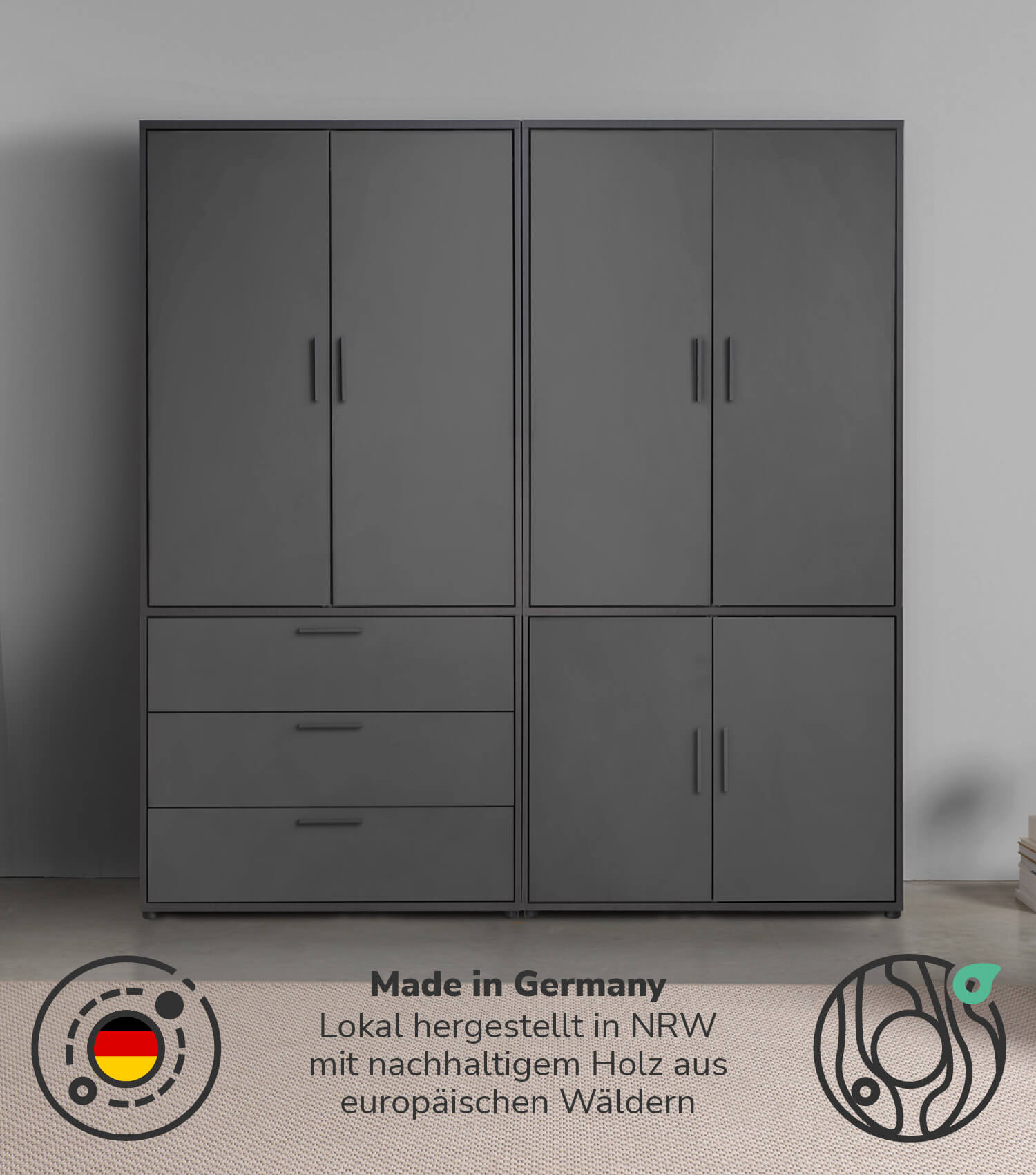 Armoire Kleiderschrank rangement chambre couloir