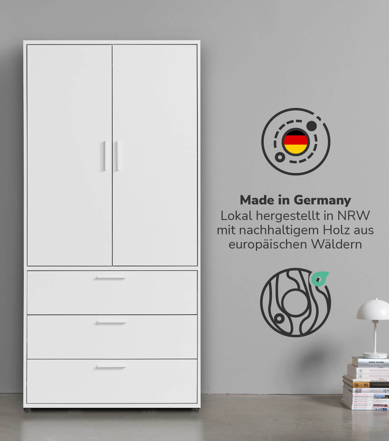 Armoire de chambre à coucher, armoire de couloir - Kleiderschrank Garderobenschrank Schlafzimmerschrank Flurschrank