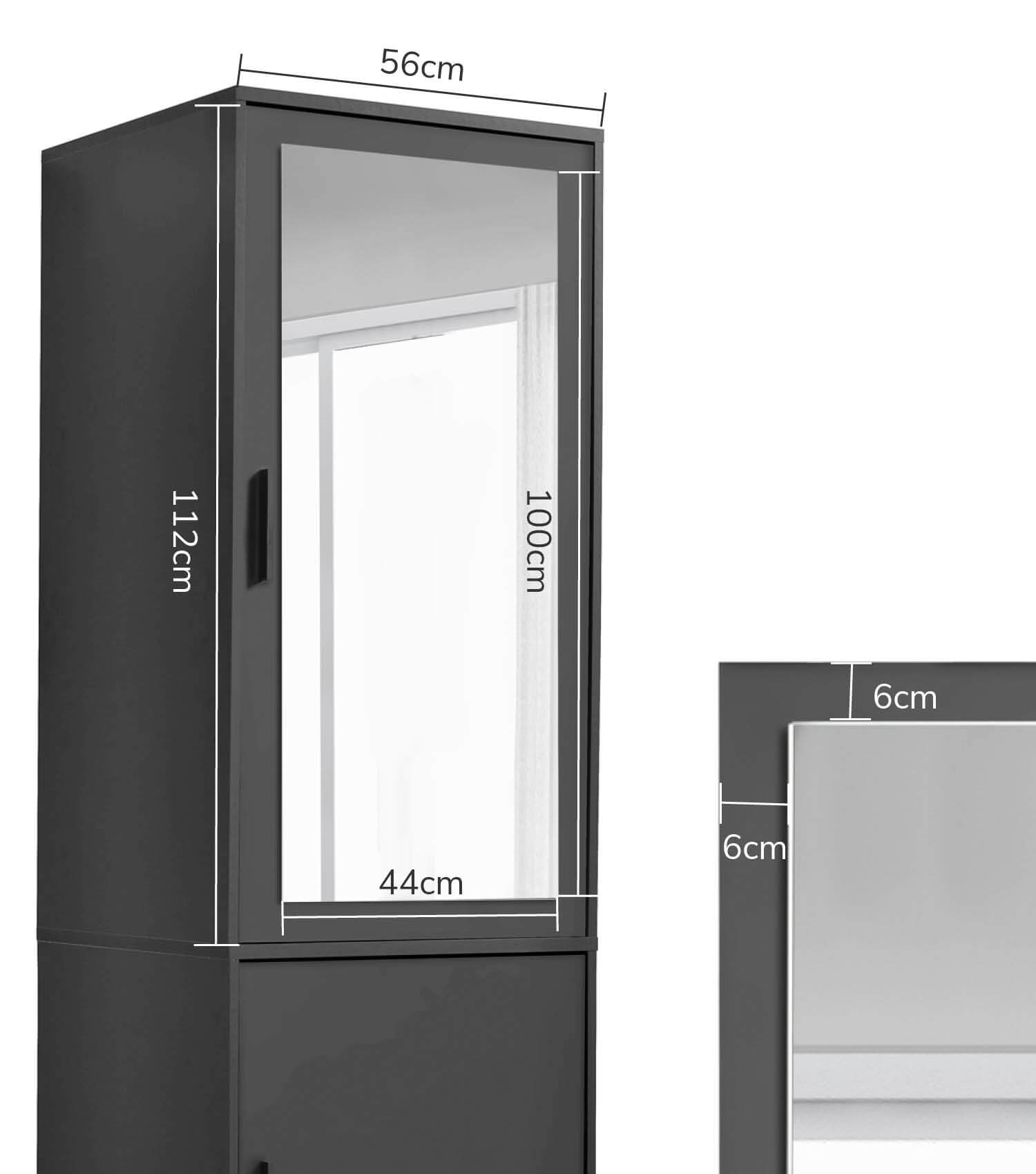 Armoire avec porte miroir, portes miroir, armoire miroir, armoire