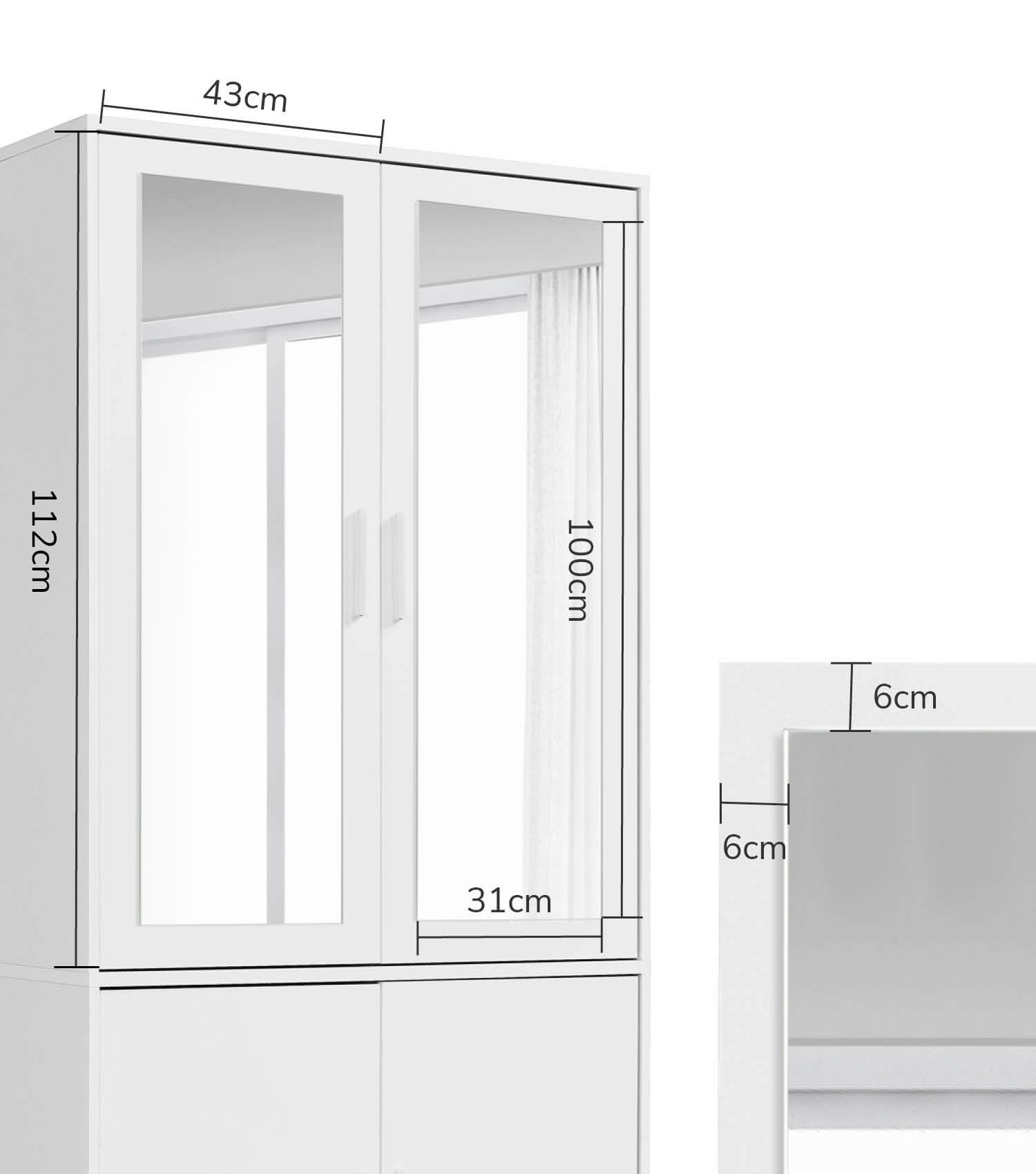 Armoire avec porte miroir, portes de placard avec miroir, armoire miroir, placard 