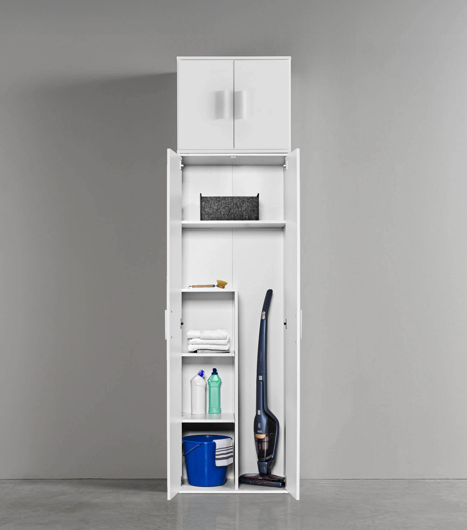 Armoire polyvalente haute pour chaussures et rangement entrée