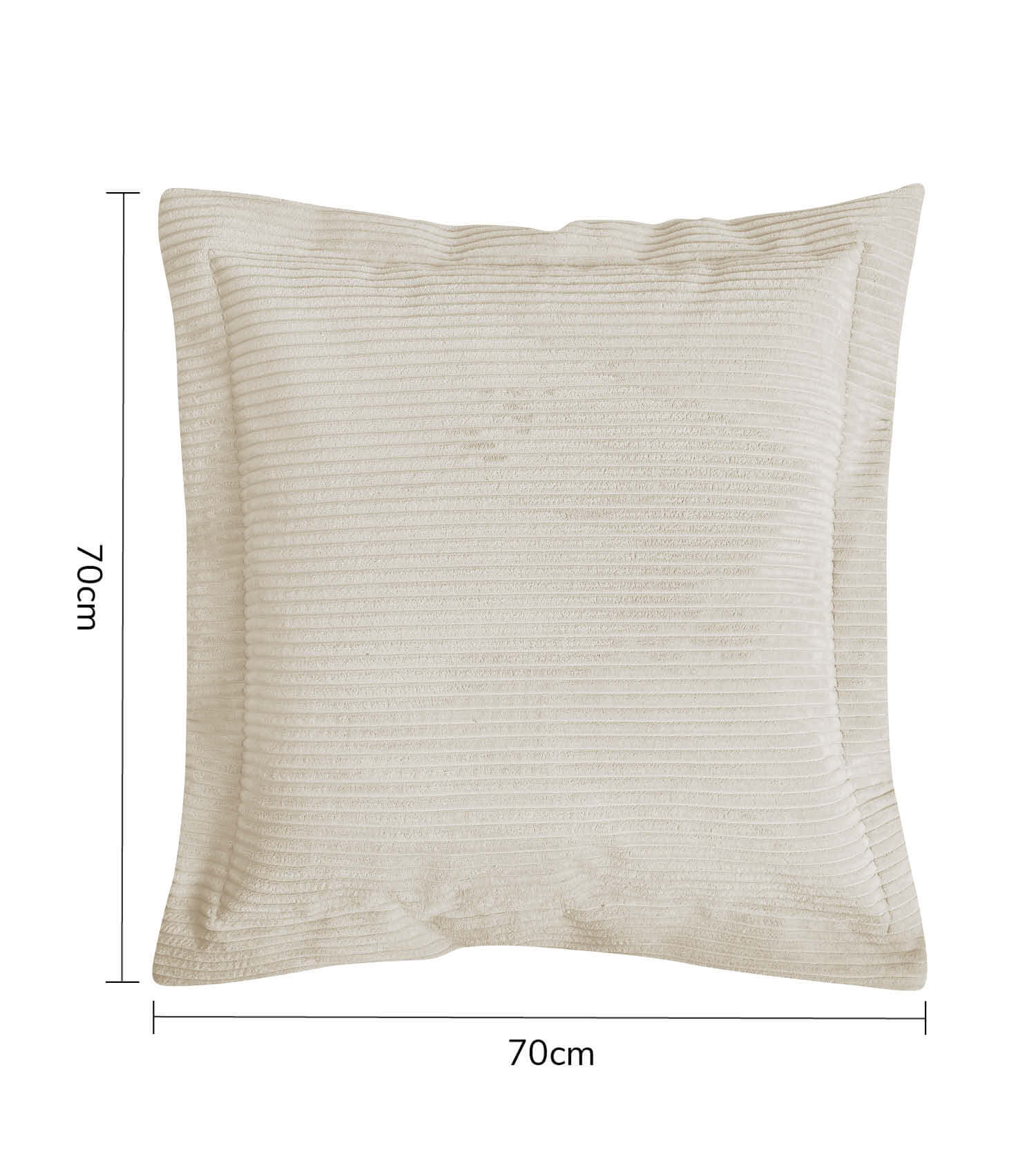 Coussin de canapé en velours côtelé naturel, coussin décoratif pour salon