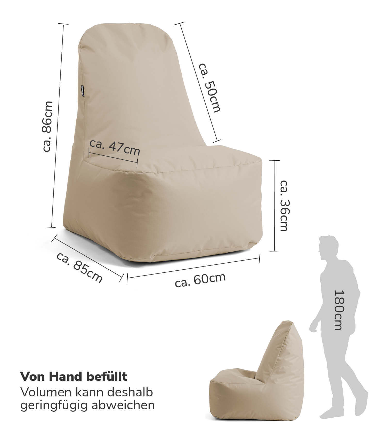 Pouf de jeu pour enfants, chaise gaming bean bag gris