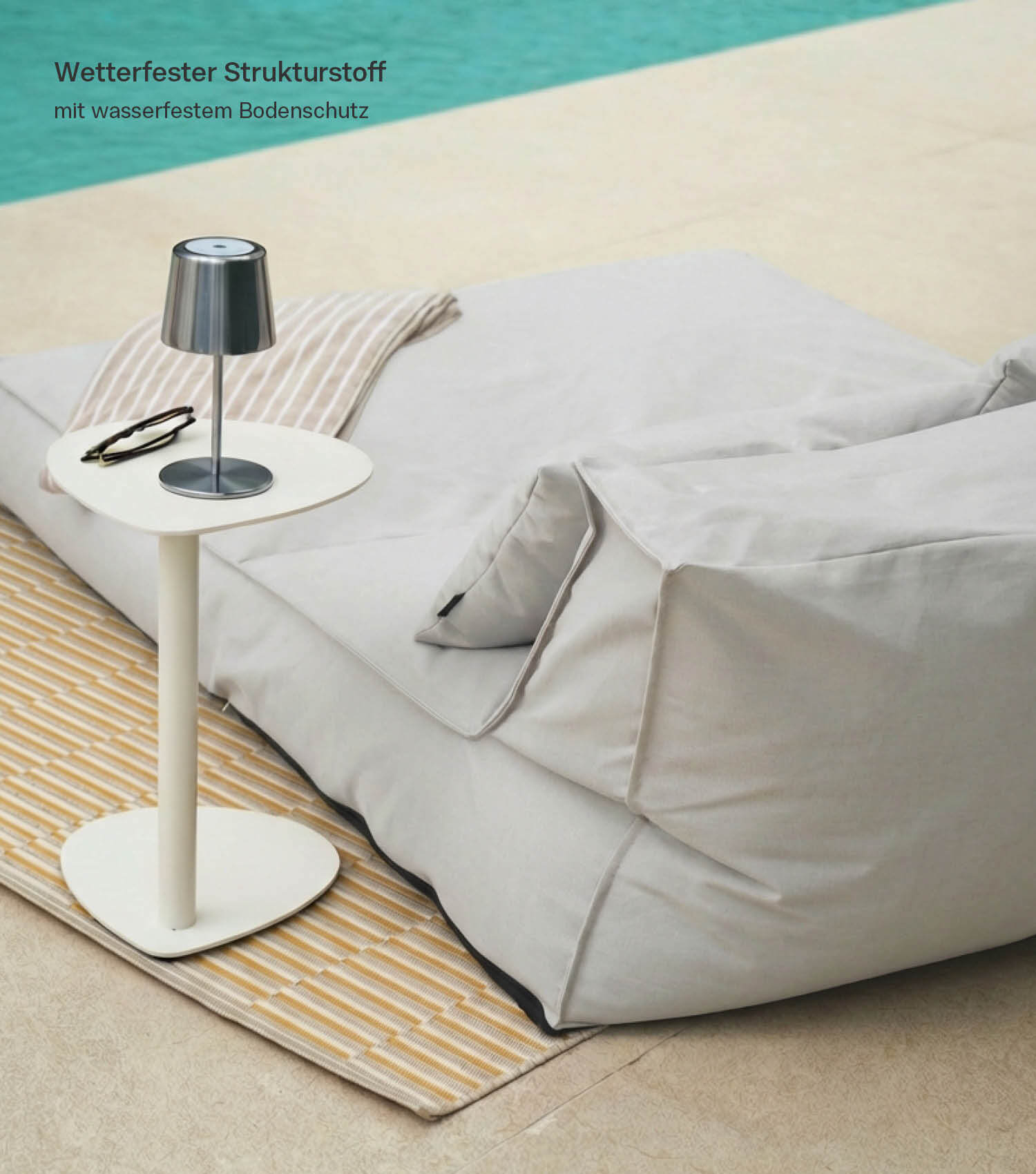 Méridienne d'extérieur Daybed Gartenliege ou Relaxliege