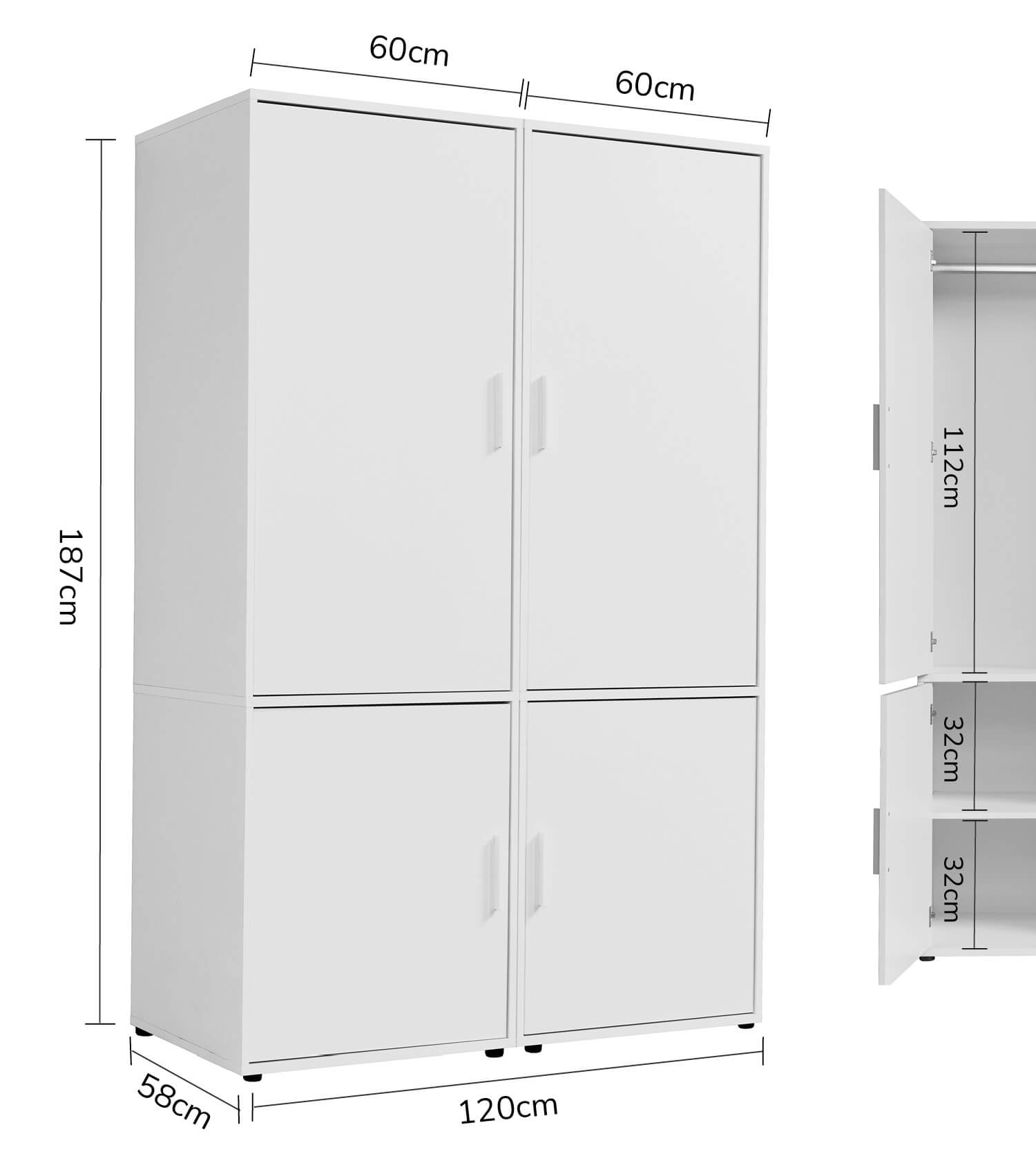 Armoire dressing chambre à coucher entrée