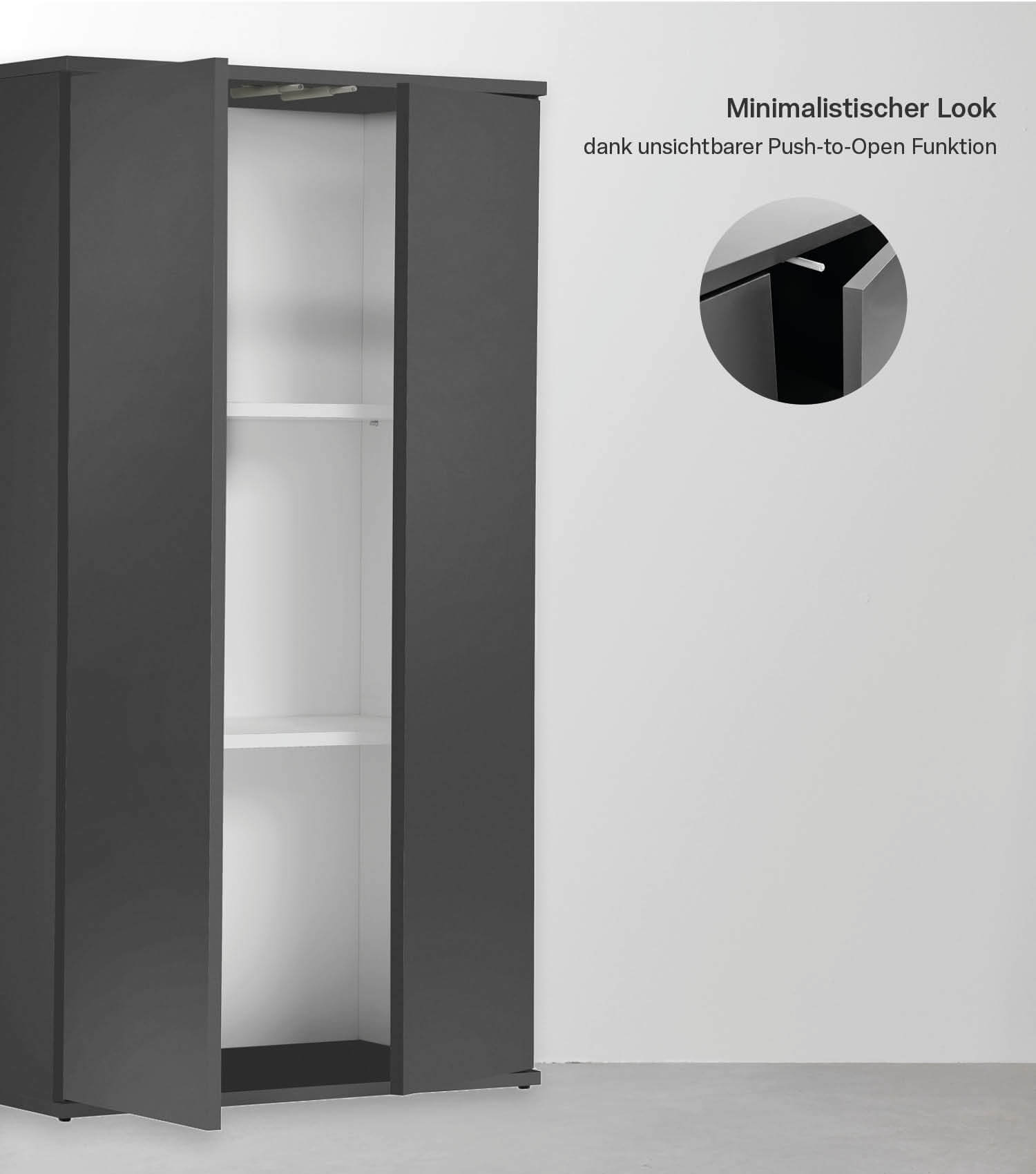 mokebo® 'Der Schlanke' meuble de rangement polyvalent armoire Made in DE 