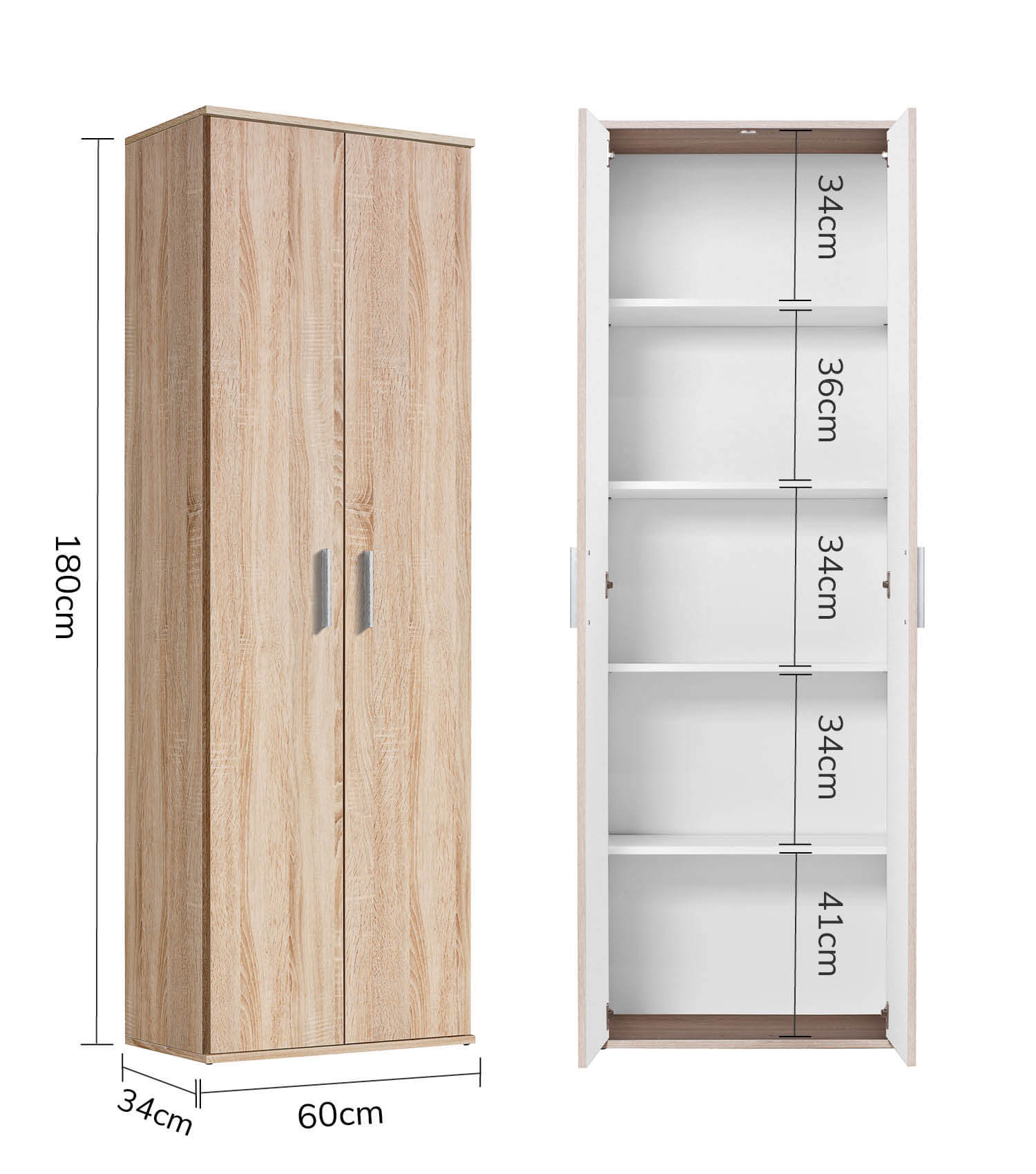 Armoire polyvalente meuble de rangement chaussures vestiaire couloir