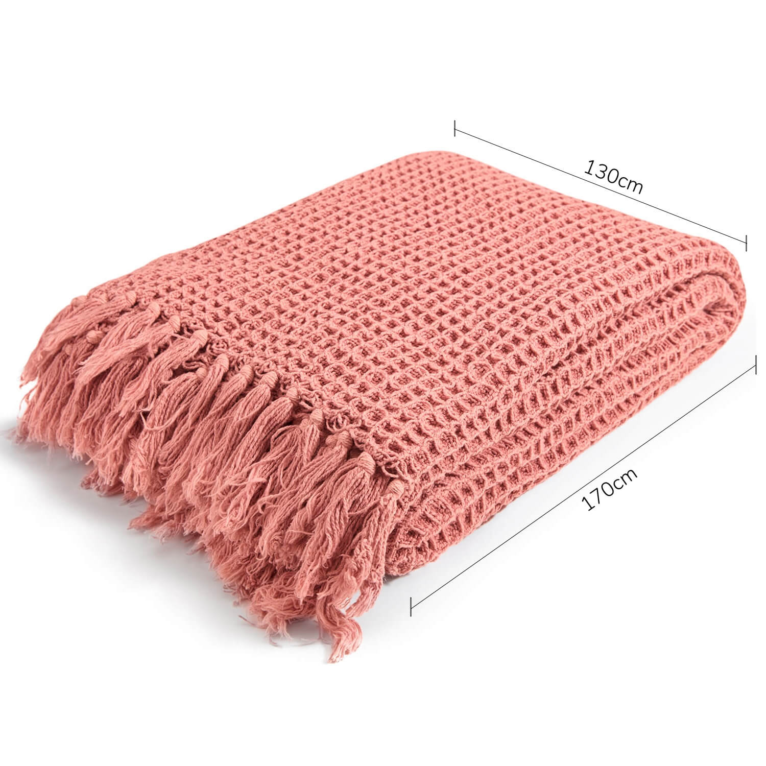 Couverture ‘Die Hyggelige’ en piqué gaufré tricot couvre-lit & dessus de lit 