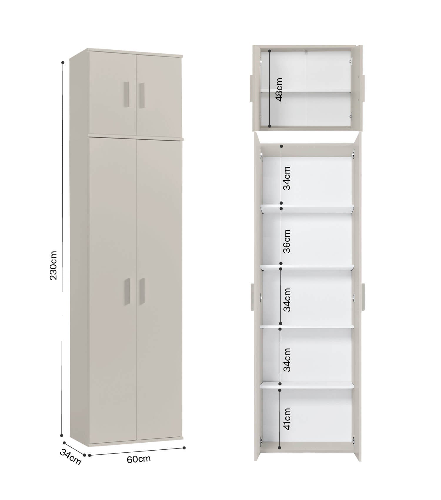 Armoire polyvalente haute meuble à chaussures rangement universel armoire d'entrée