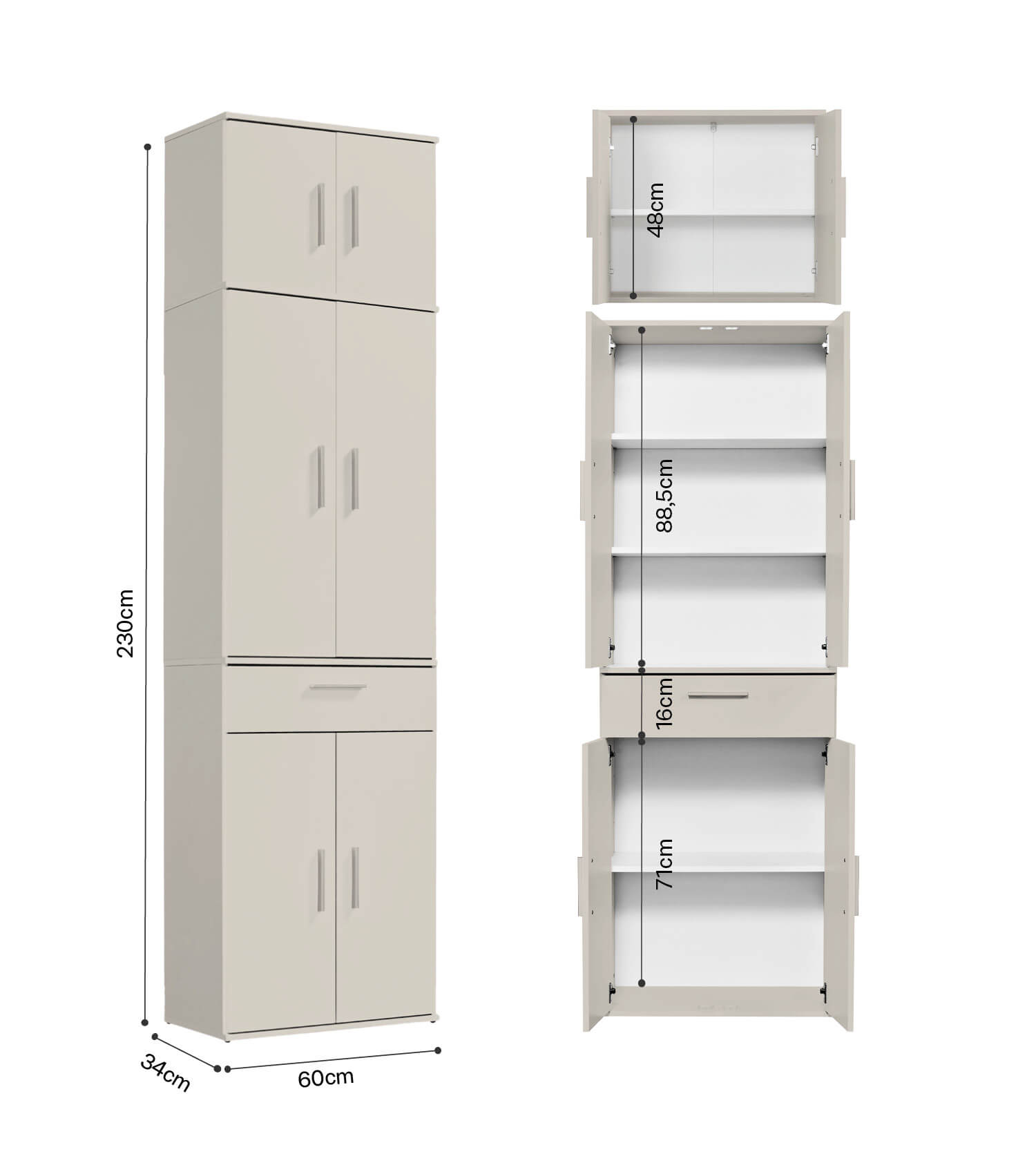 Armoire multifonction haute pour chaussures et rangement entrée